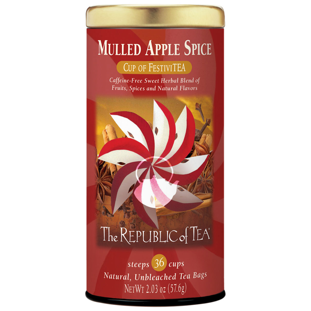 海外紙物　アメリカ　アンティーク　おすすめ　Herb Tea 袋　20枚　ラスト The Republic of Tea Mulled Apple Spice Herbal Tea - 36 Count Tea