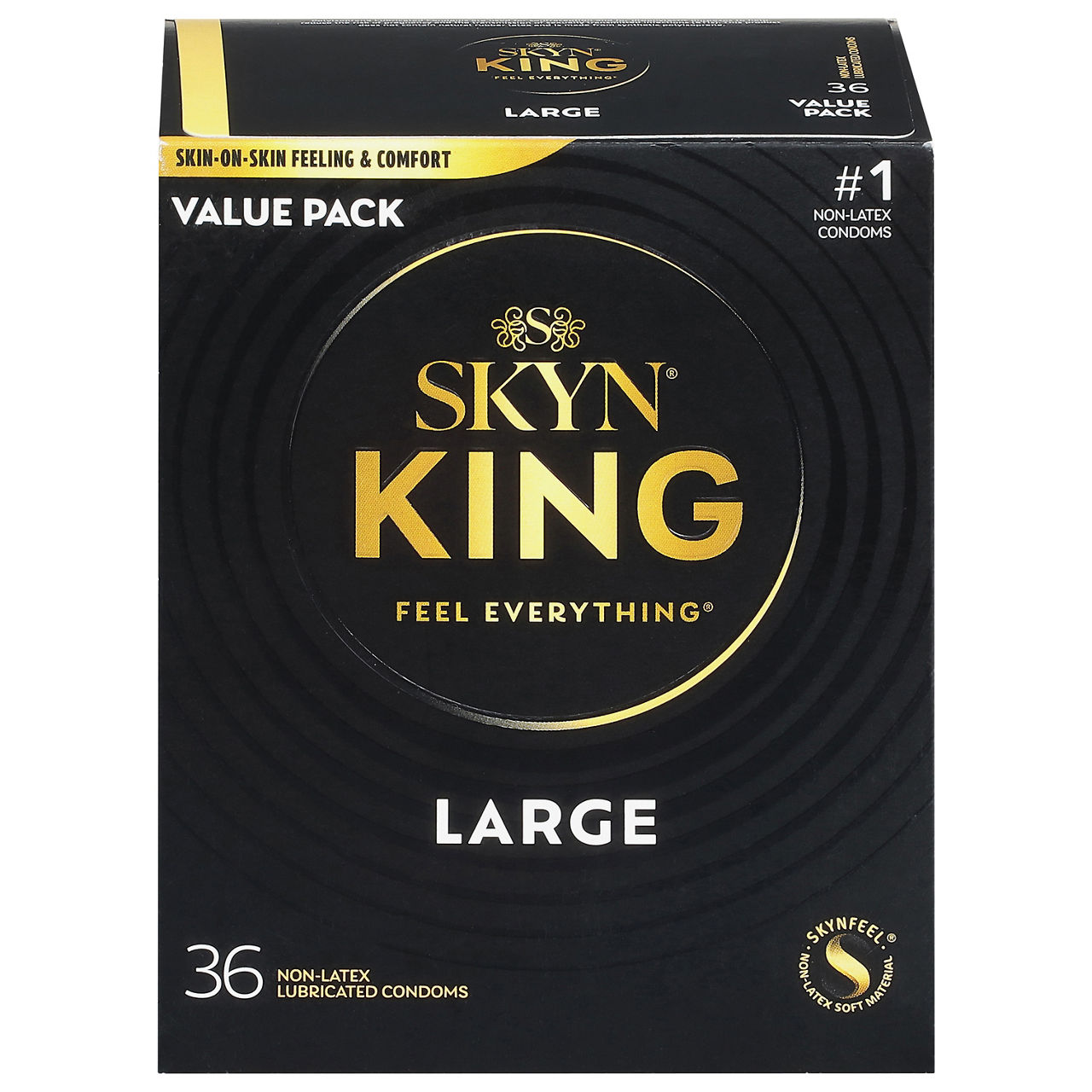 Skyn King Non-Latex Lubricated Large Condoms Value Pack