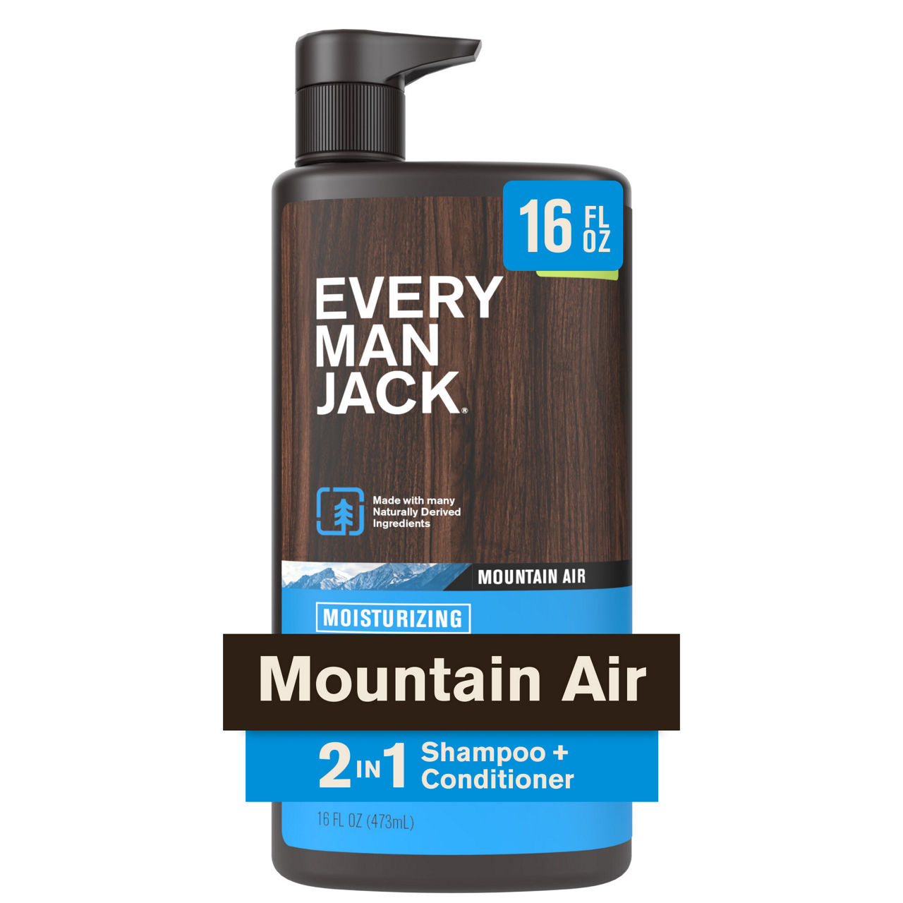 Every Man Jack Mountain Air 2-in-1 Shampoo and Conditioner | Wegmans