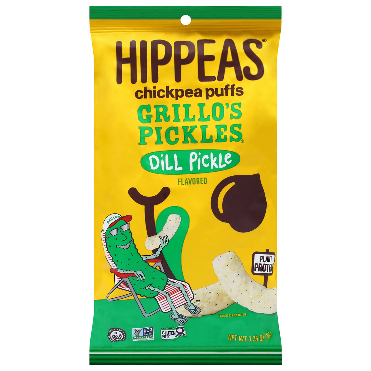 Hippeas Grillo's Pickles Dill Pickle Flavored Chickpea Puffs | Wegmans