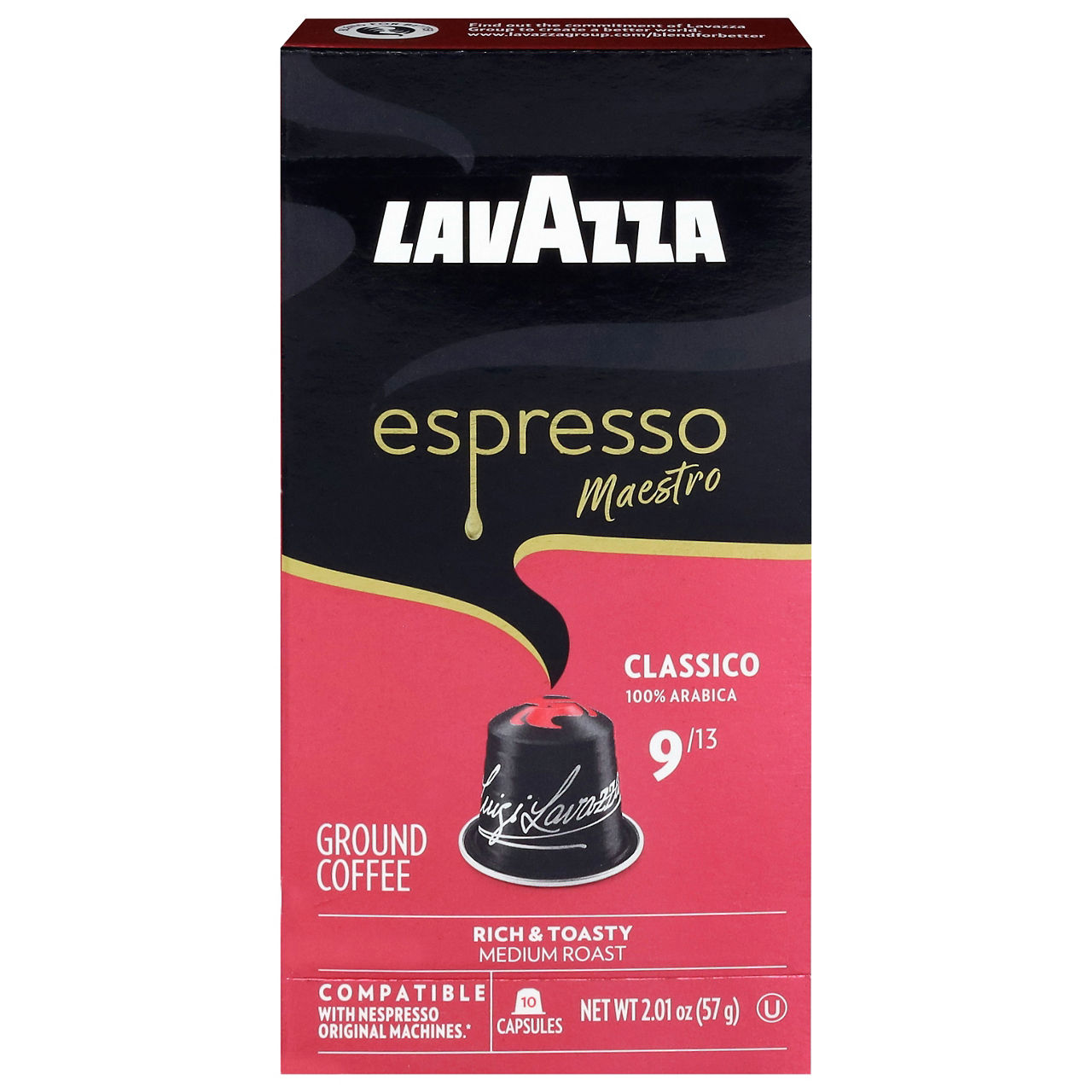 Lavazza Espresso Maestro, Classico Medium Roast Coffee Capsules