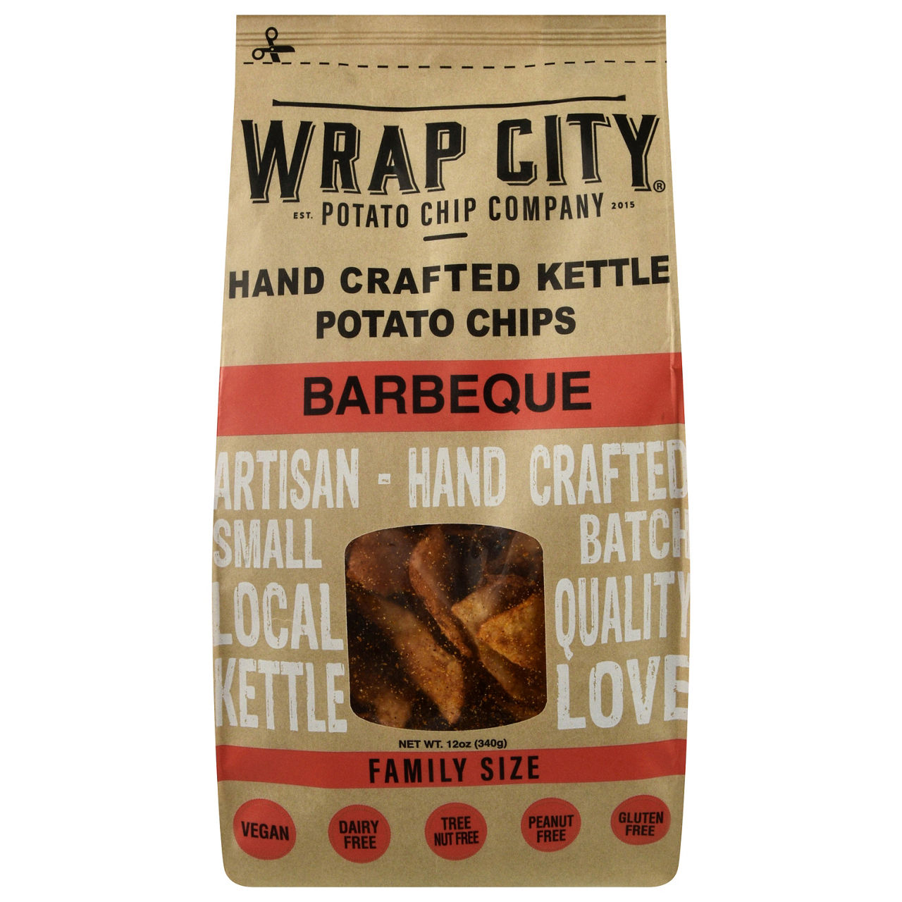 Wrap City Hand Crafted Kettle White Cheddar Jalapeno Potato Chips