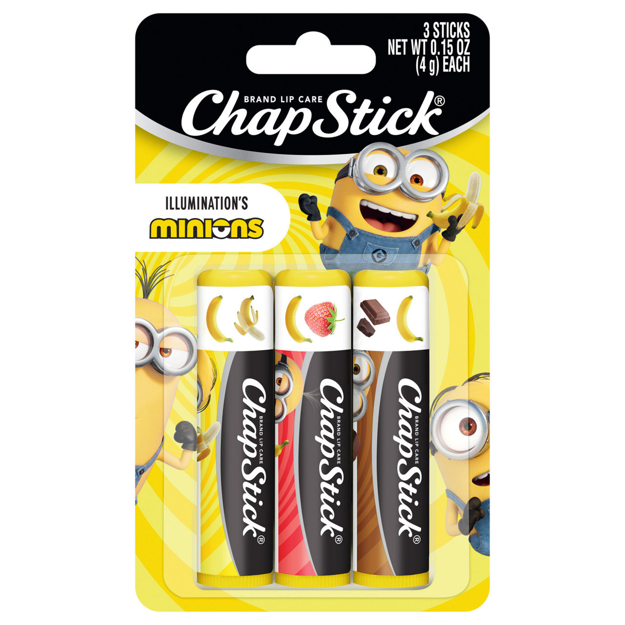 ChapStick Illumination's Minions Banana-Nana/Banana-Berry/Choco