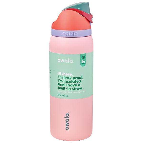 Owala 32oz FreeSip Water Bottle, Sugar High, Stainless Steel | Wegmans