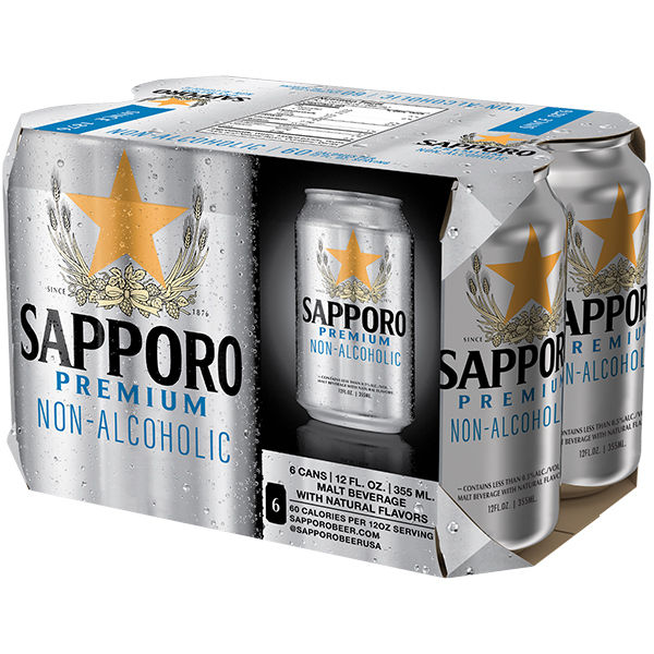 Sapporo Non-Alcoholic Lager 6pk/12oz Cans | Wegmans