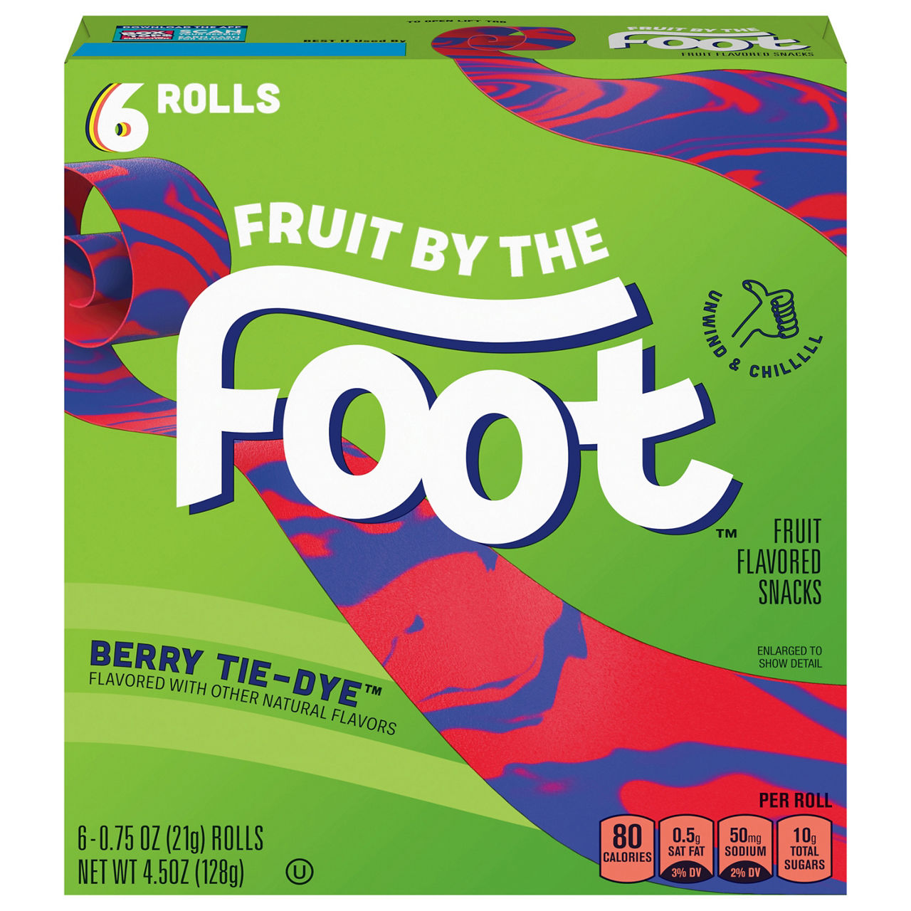 Fruit by the Foot Berry Tie-Dye/Strawberry Tie-Dye Fruit Flavored