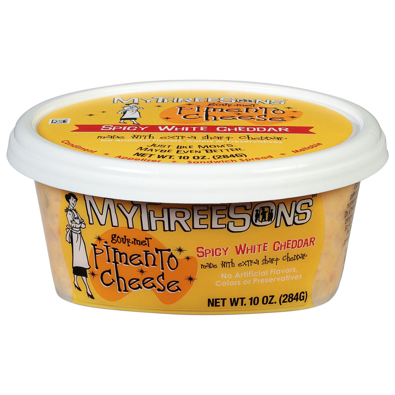 pimento MyThreeSons Pimento Cheese, Gourmet, Spicy White Cheddar | Wegmans