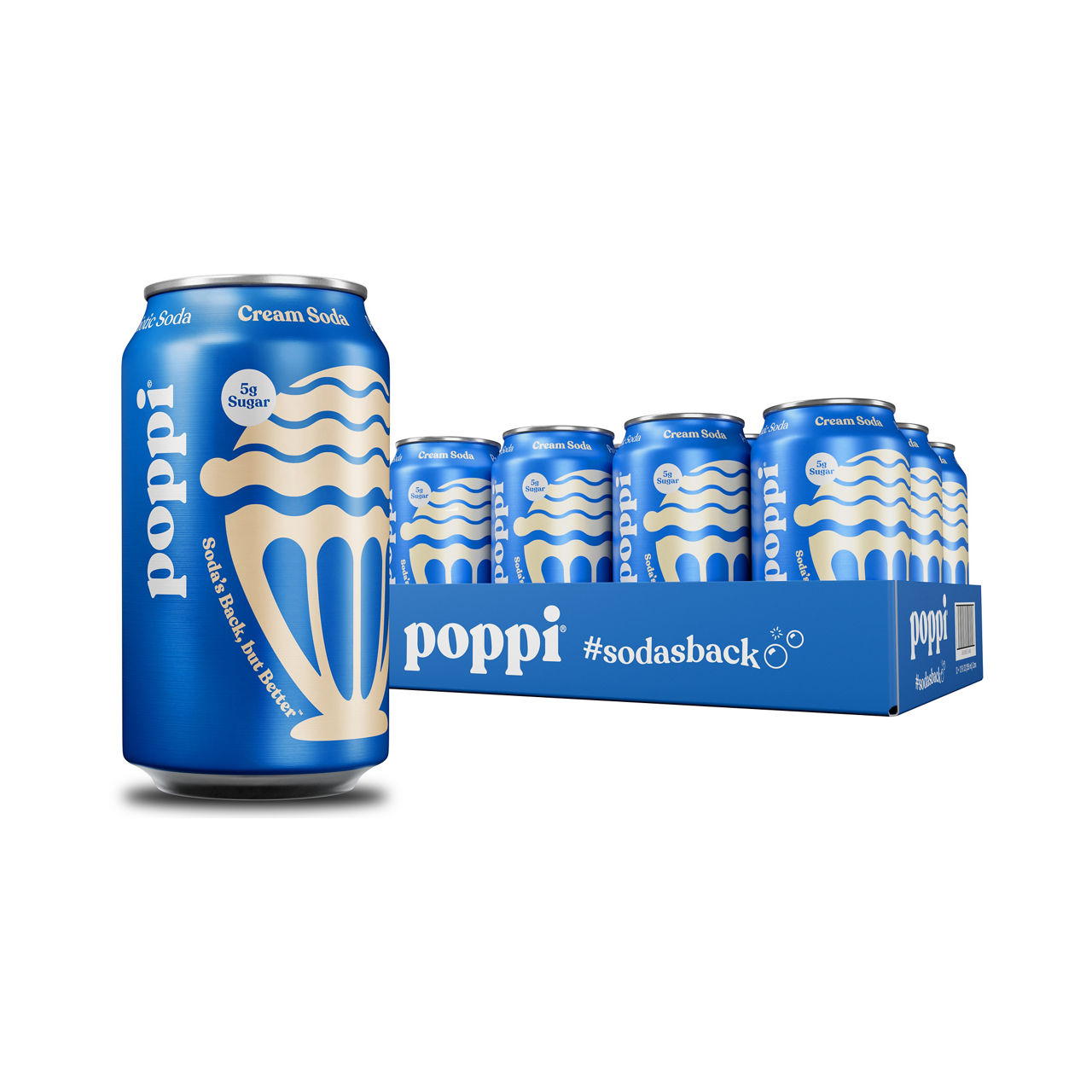 Poppi Prebiotic soda, Orange Cream | Wegmans