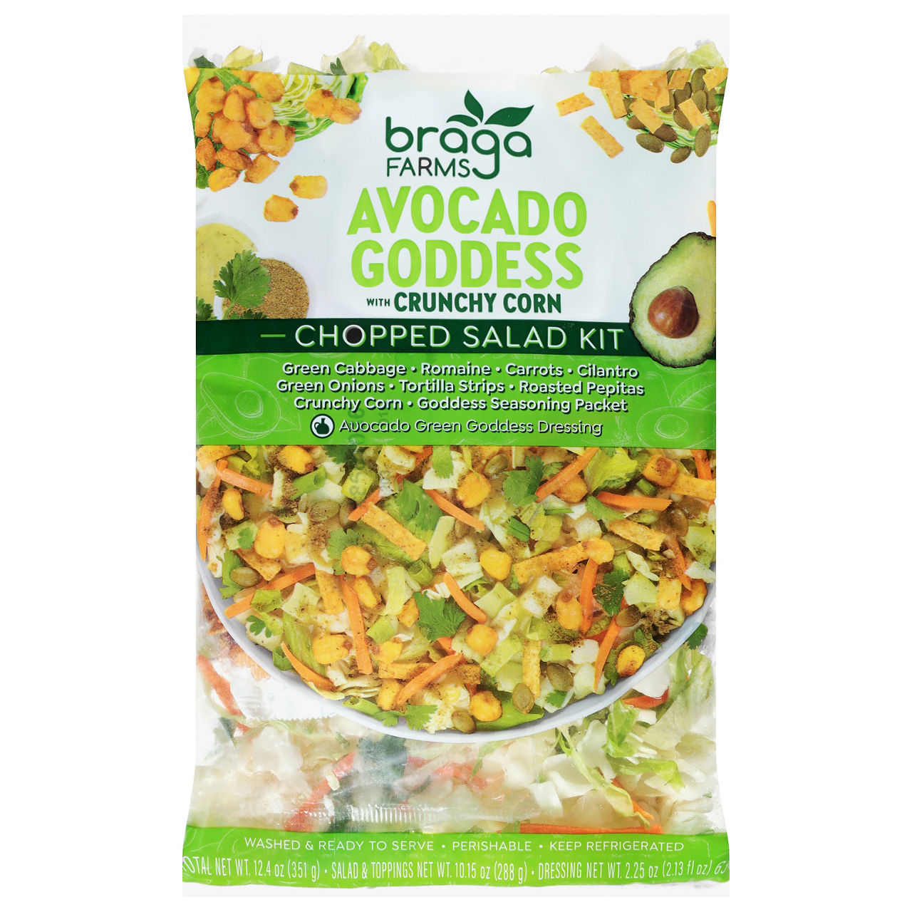 Braga Farms Chopped Avocado Goddess with Crunchy Corn Salad Kit | Wegmans