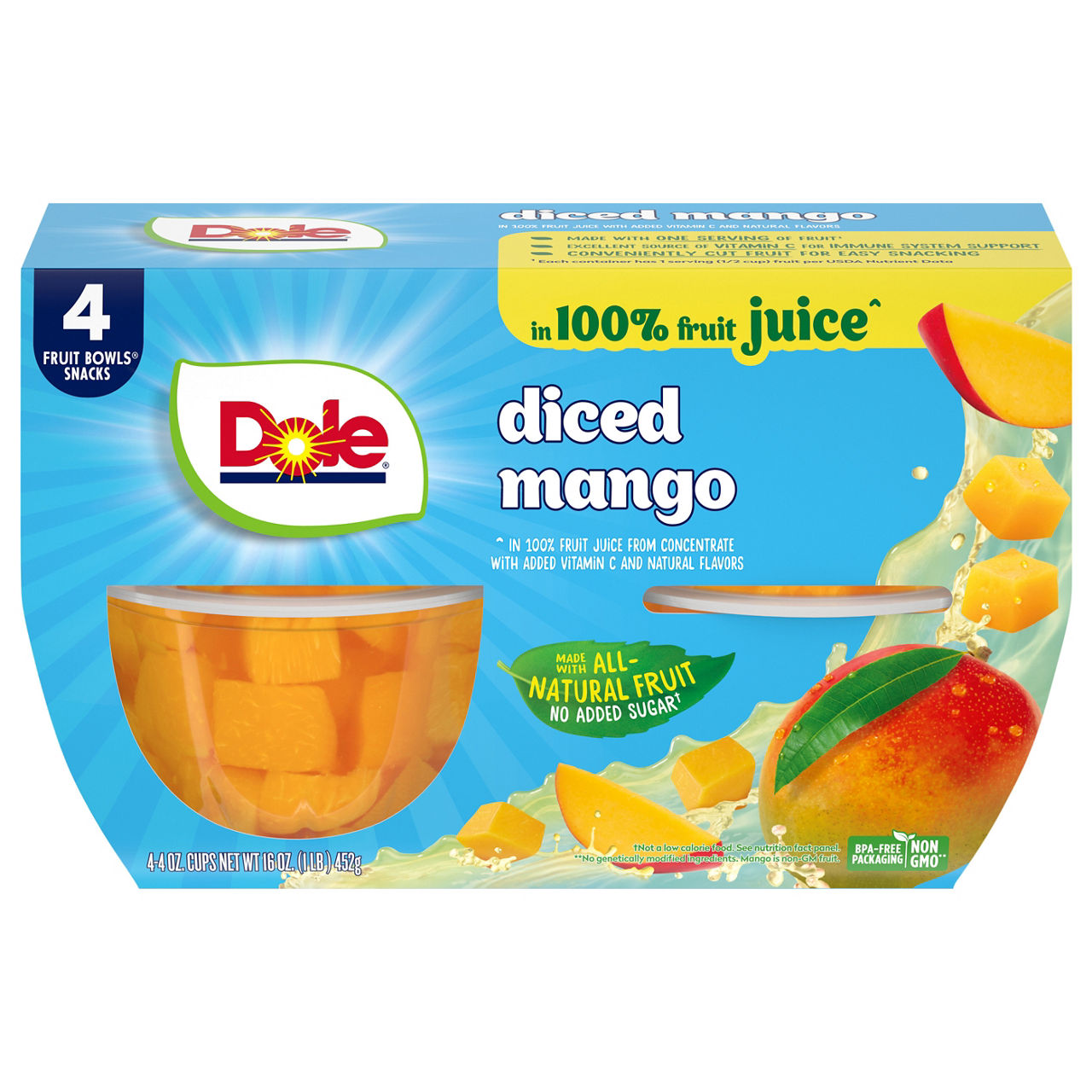 Dole Diced Peaches, in 100% Fruit Juice, Yellow Cling | Wegmans