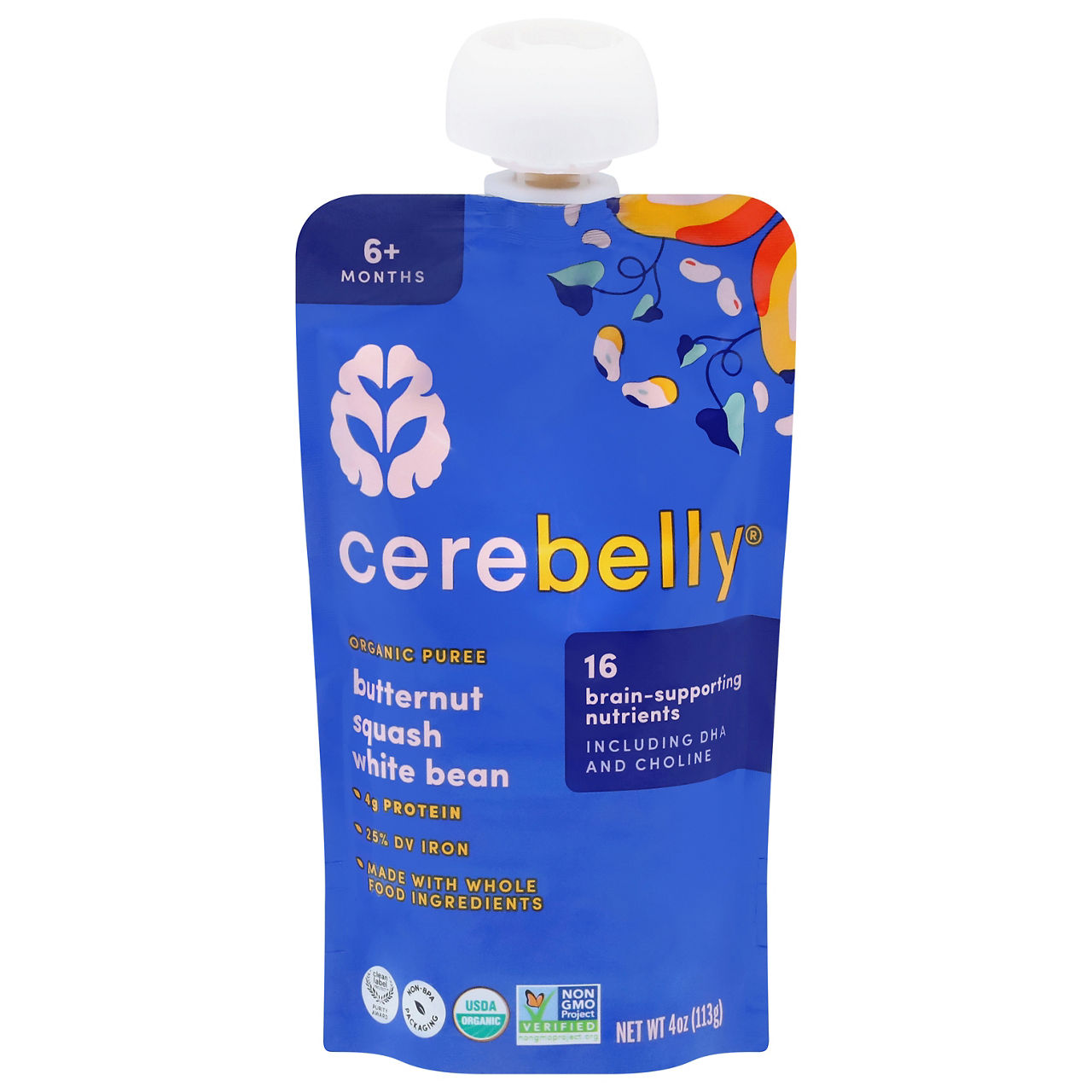 Cerebelly Baby Puree, Organic, Sweet Potato Mango | Wegmans