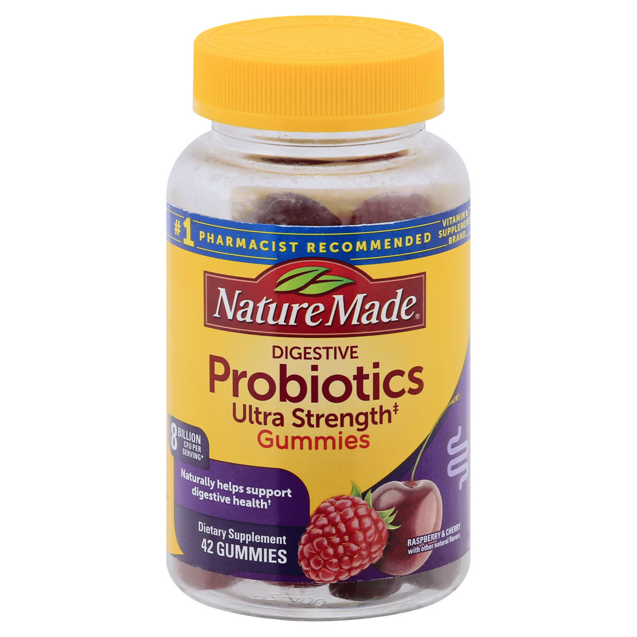 Nature Made Probiotics, Ultra Strength, Gummies, Raspberry