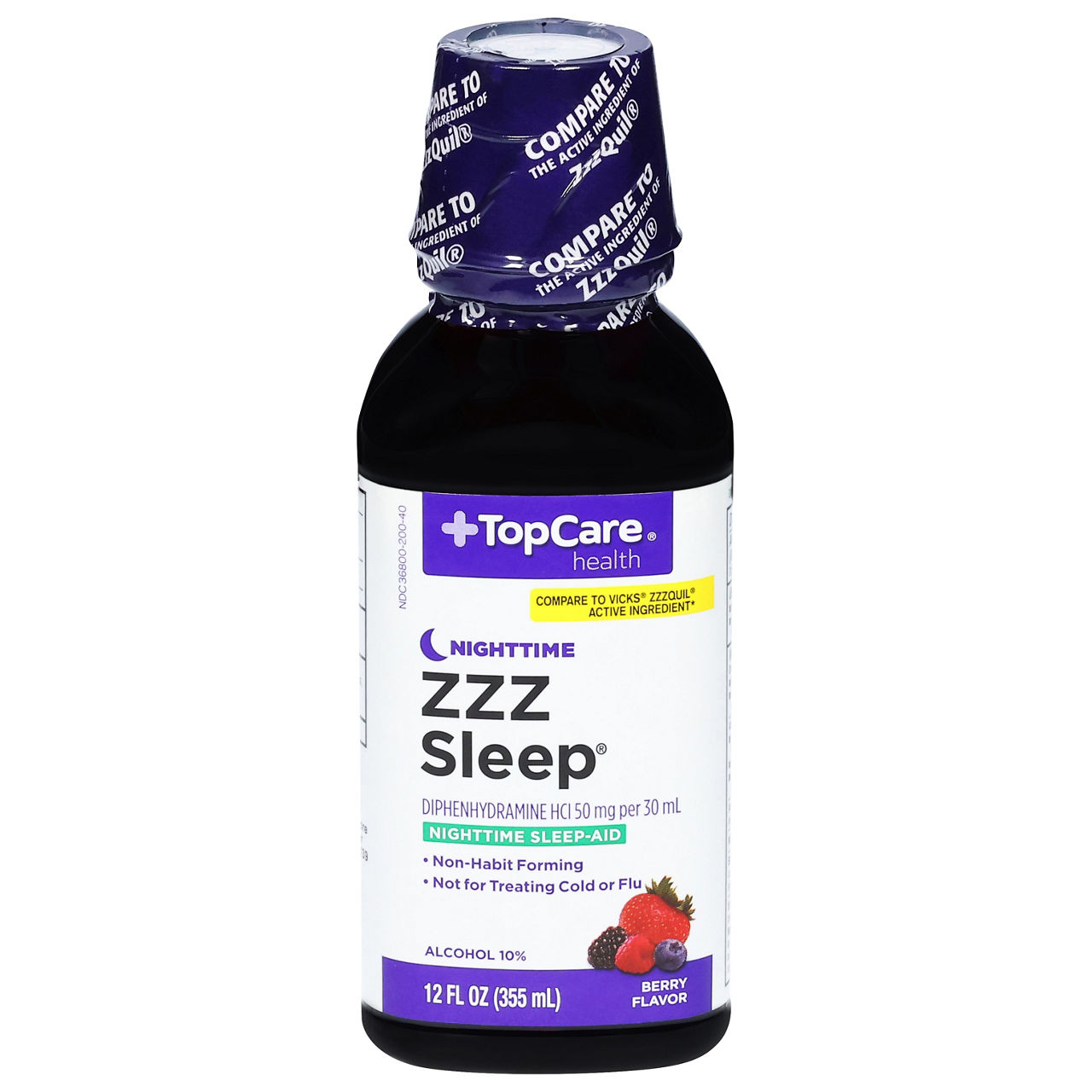 G Night エルセーヌ　ドリンク TopCare Health 50 mg Nighttime Berry Flavor 50 mg ZZZ Sleep | Wegmans