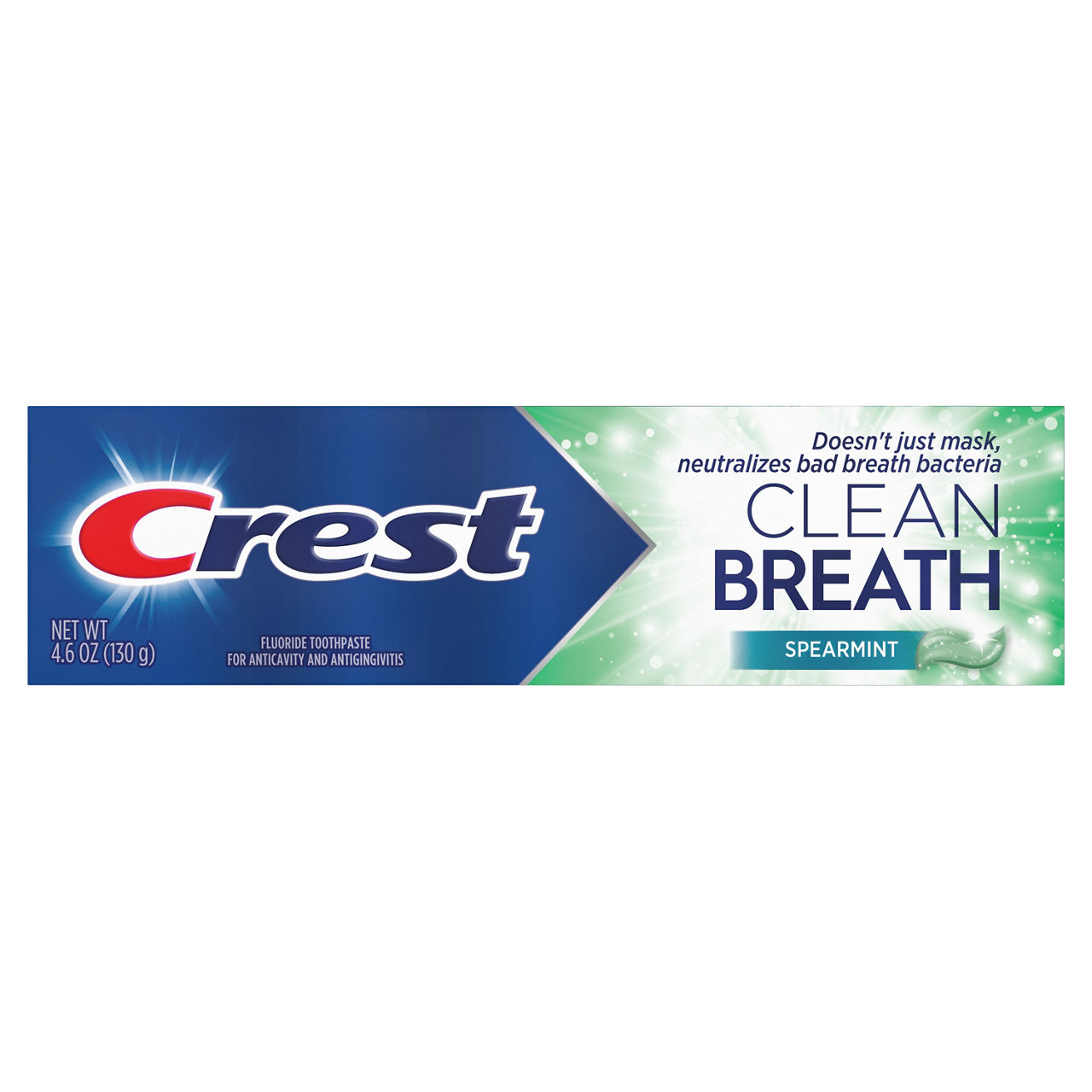 Crest Plus Toothpaste Clean Breath Peppermint - Neutralizes Bad