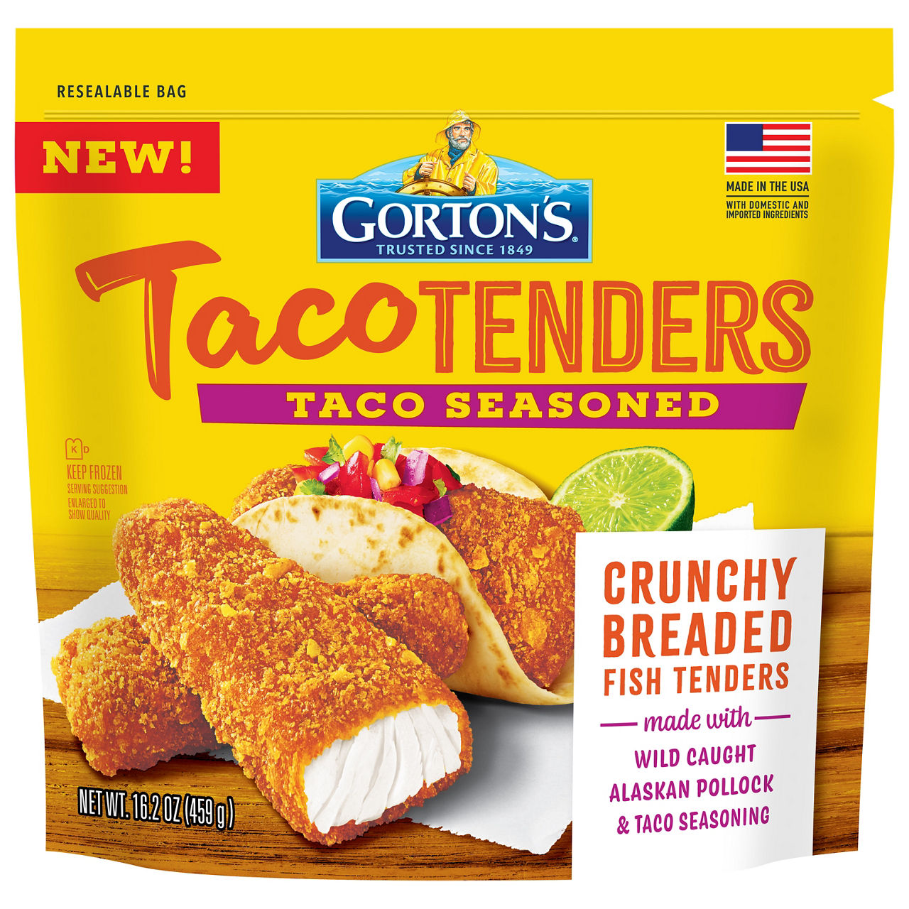 Gorton's Taco Crunchy Breaded Taco Seasoned Fish Tenders | Wegmans