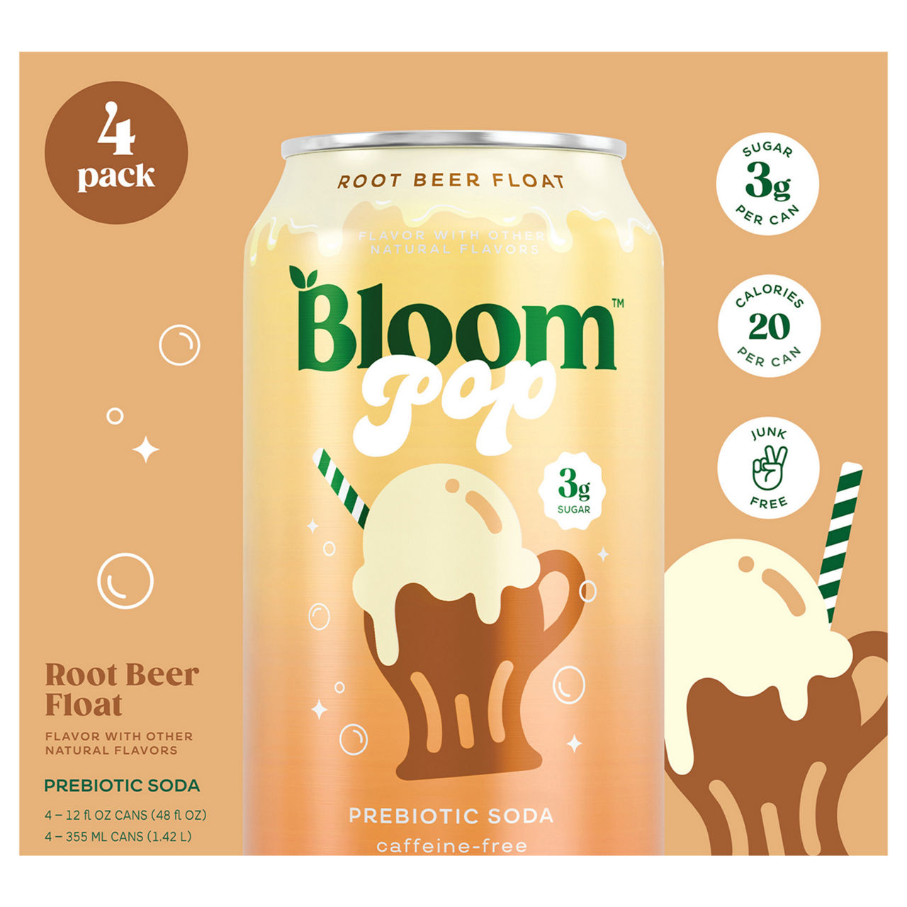 Bloom Pop Caffeine-Free Prebiotic Shirley Temple Soda | Wegmans