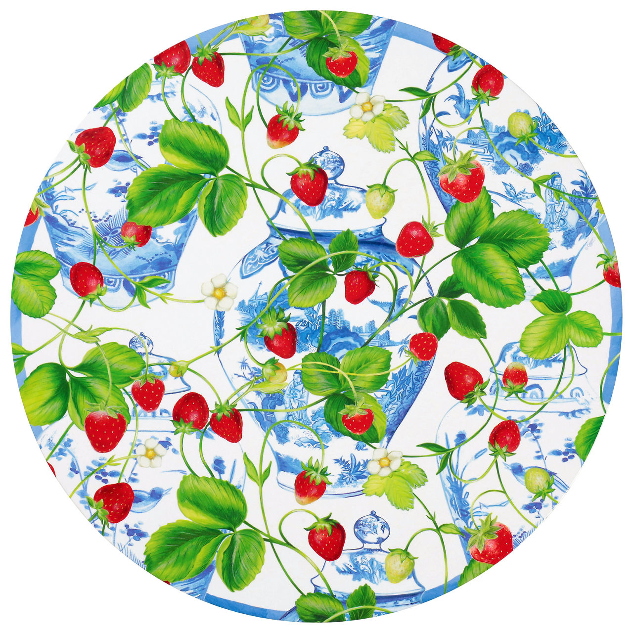 Caspari Strawberries and Cream Triple-Ply Napkins | Wegmans