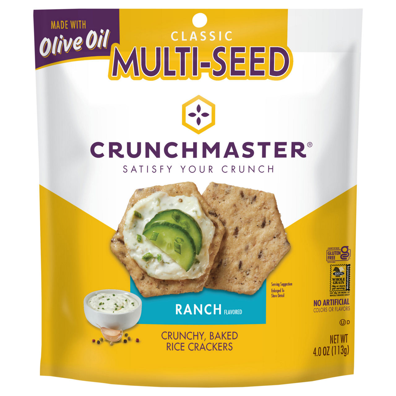 25kgのブレンド米richman.2 Crunchmaster Classic Multi-Seed Ranch Flavored Rice Crackers | Wegmans