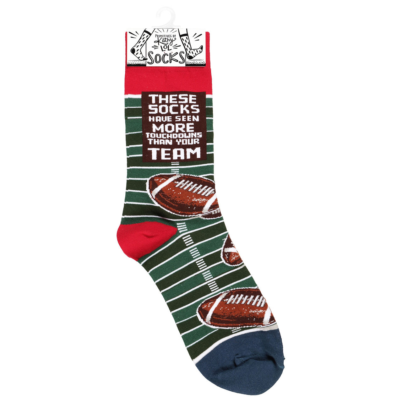 Primitives by Kathy Touchdown One Size Socks | Wegmans
