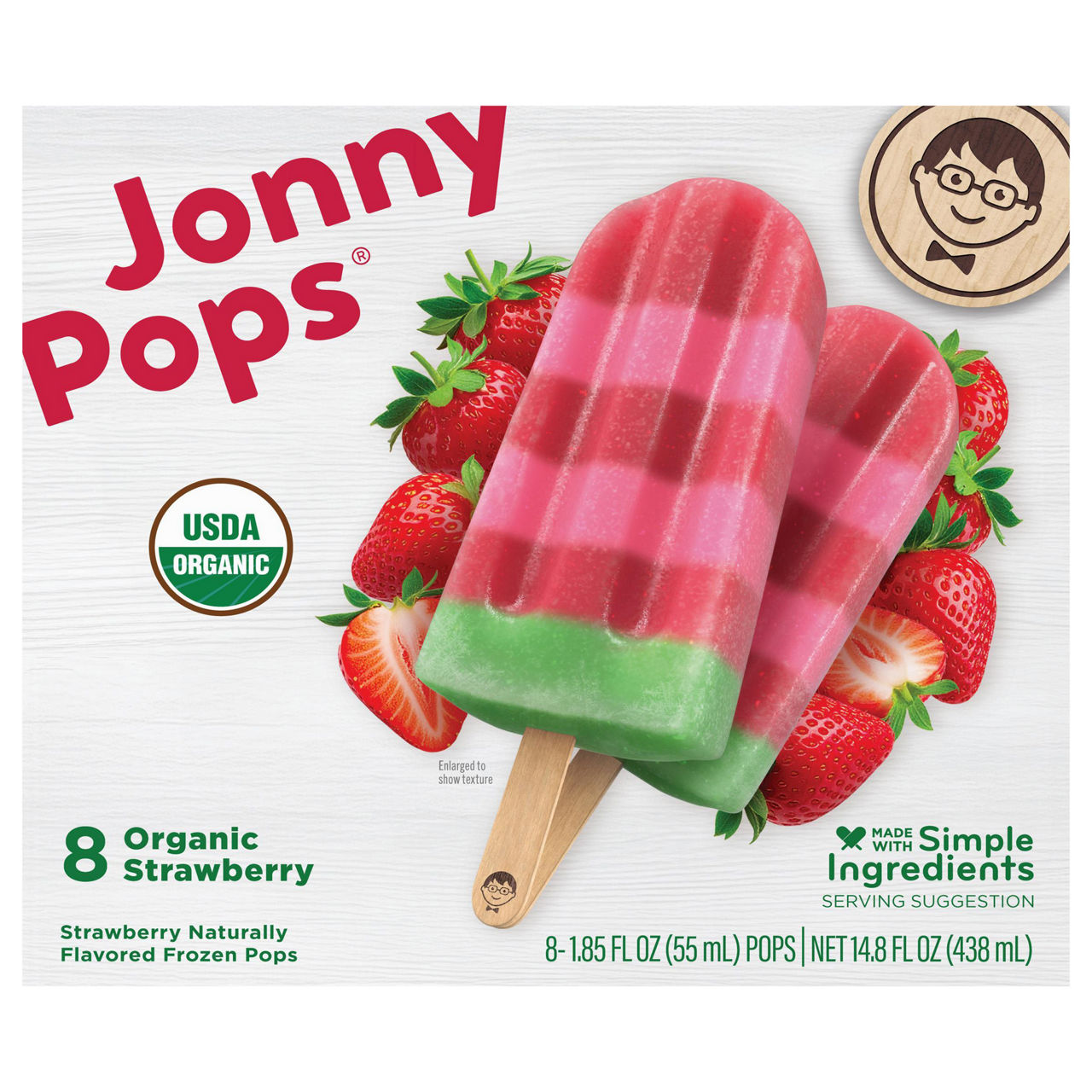 JonnyPops Organic Strawberry Frozen Pops | Wegmans