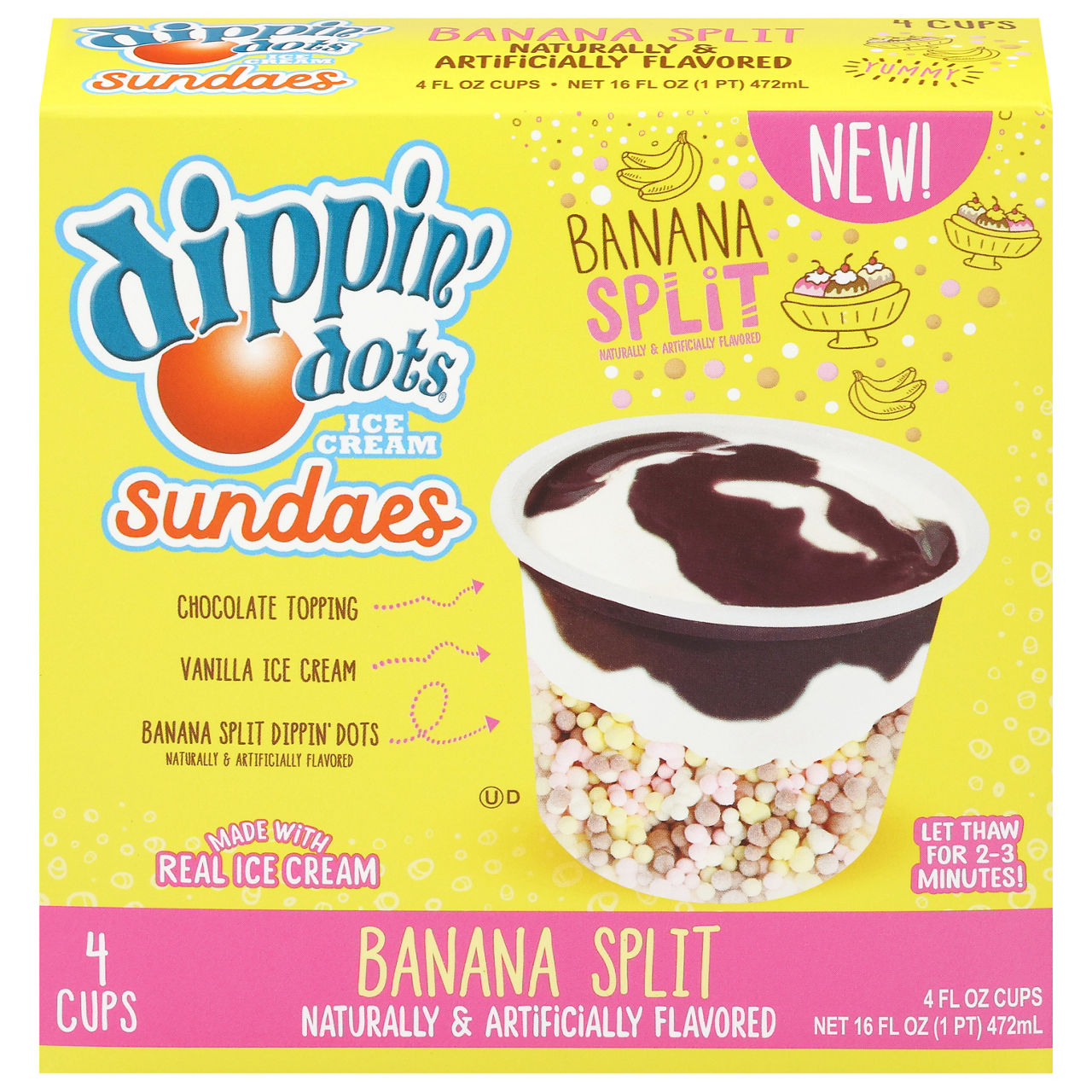 Dippin' Dots Banana Split Ice Cream Sundaes | Wegmans