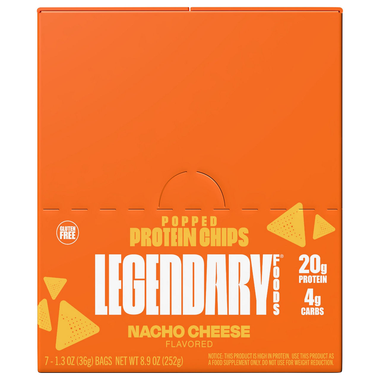 Legendary Foods Popped Nacho Cheese Flavored Protein Chips | Wegmans