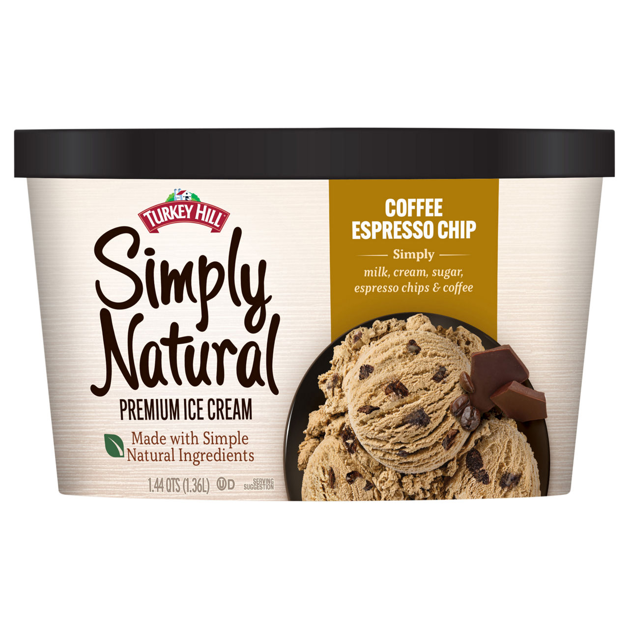 Turkey Hill Simply Natural Premium Coffee Espresso Chip Ice Cream