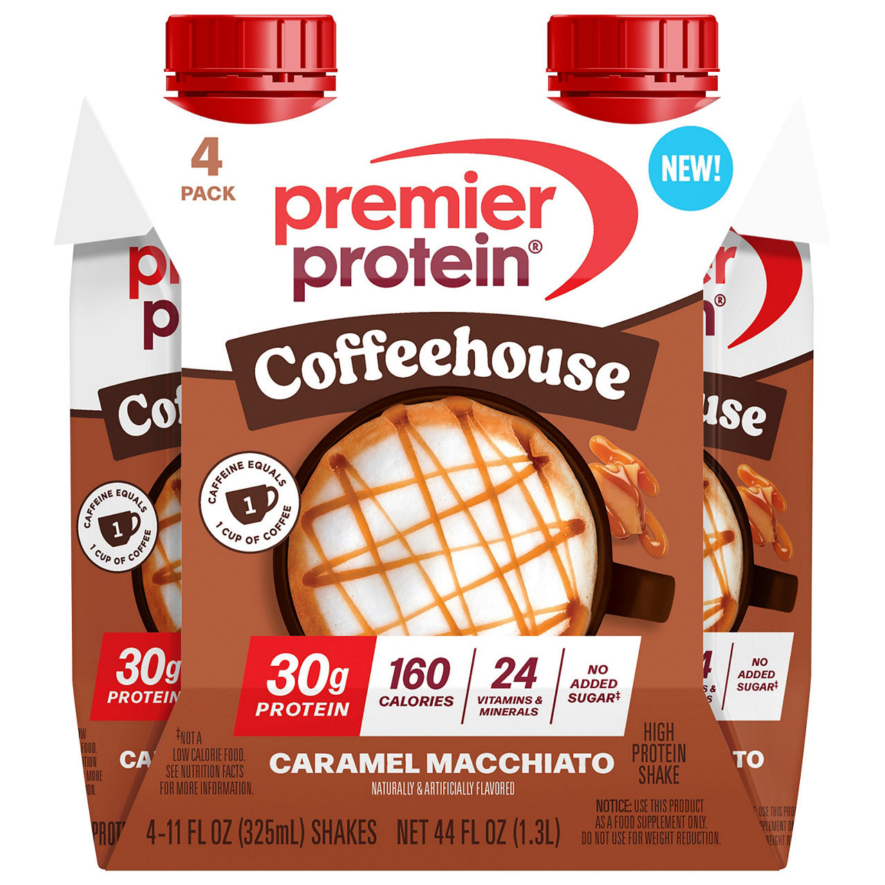 Premier Protein Coffeehouse Caramel Macchiato High Protein Shake