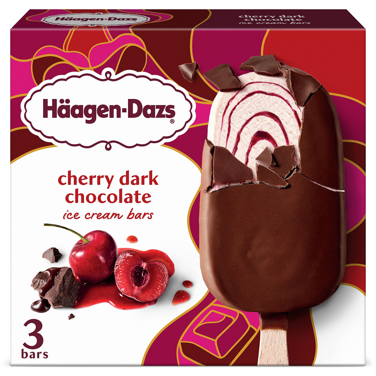 Haagen-Dazs Cherry Dark Chocolate Ice Cream Bars | Wegmans