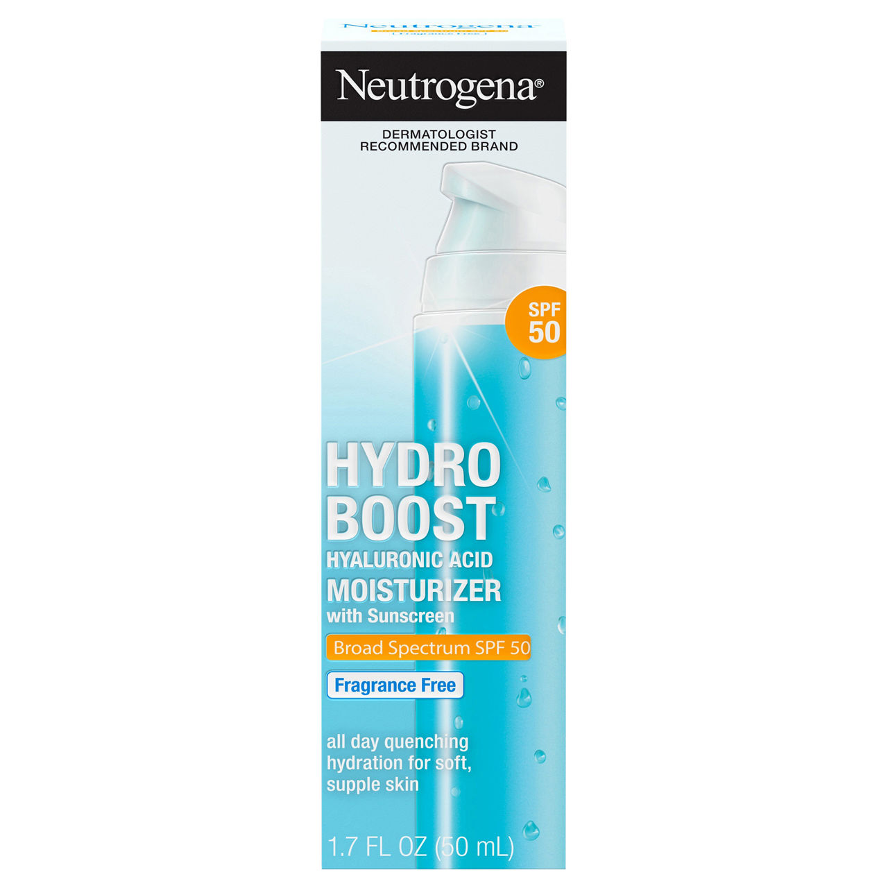 Neutrogena Hydro Boost Hyaluronic Acid SPF 50 Fragrance Free
