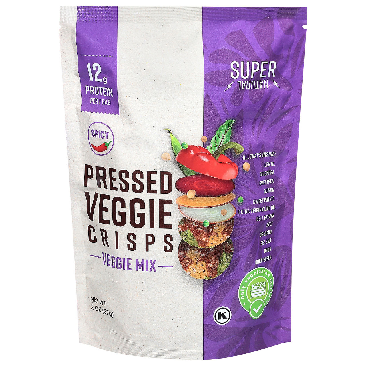 spicygem spicy gem ver. 一仙 cylinder Supernatural Pressed Spicy Veggie Crisps | Wegmans