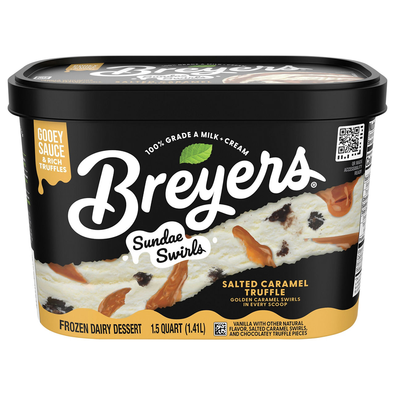 semaglutide ice cream Breyers Sundae Swirls Salted Caramel Truffle Frozen Dairy Dessert