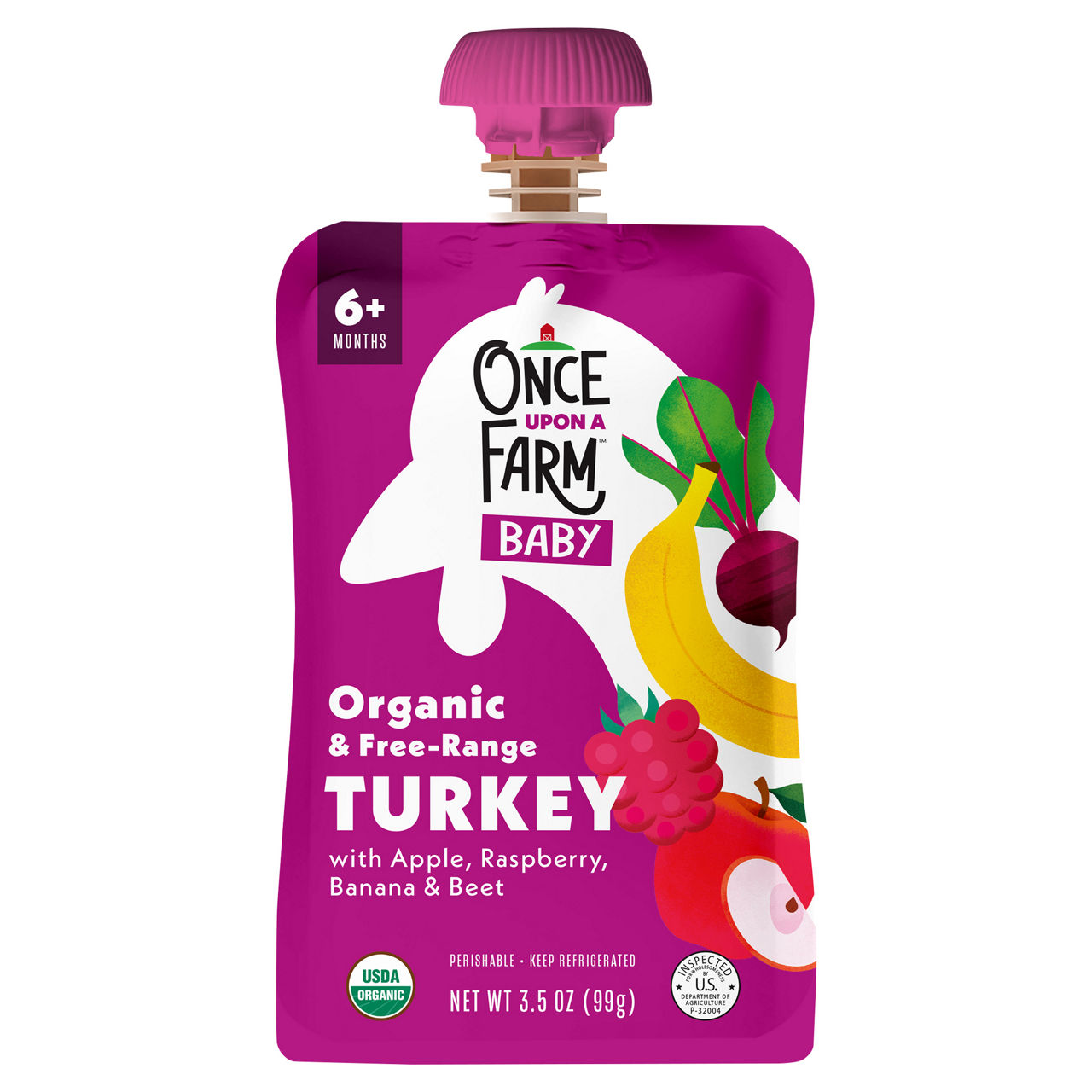 Once Upon a Farm 6+ Months Baby Organic & Free-Range Turkey with