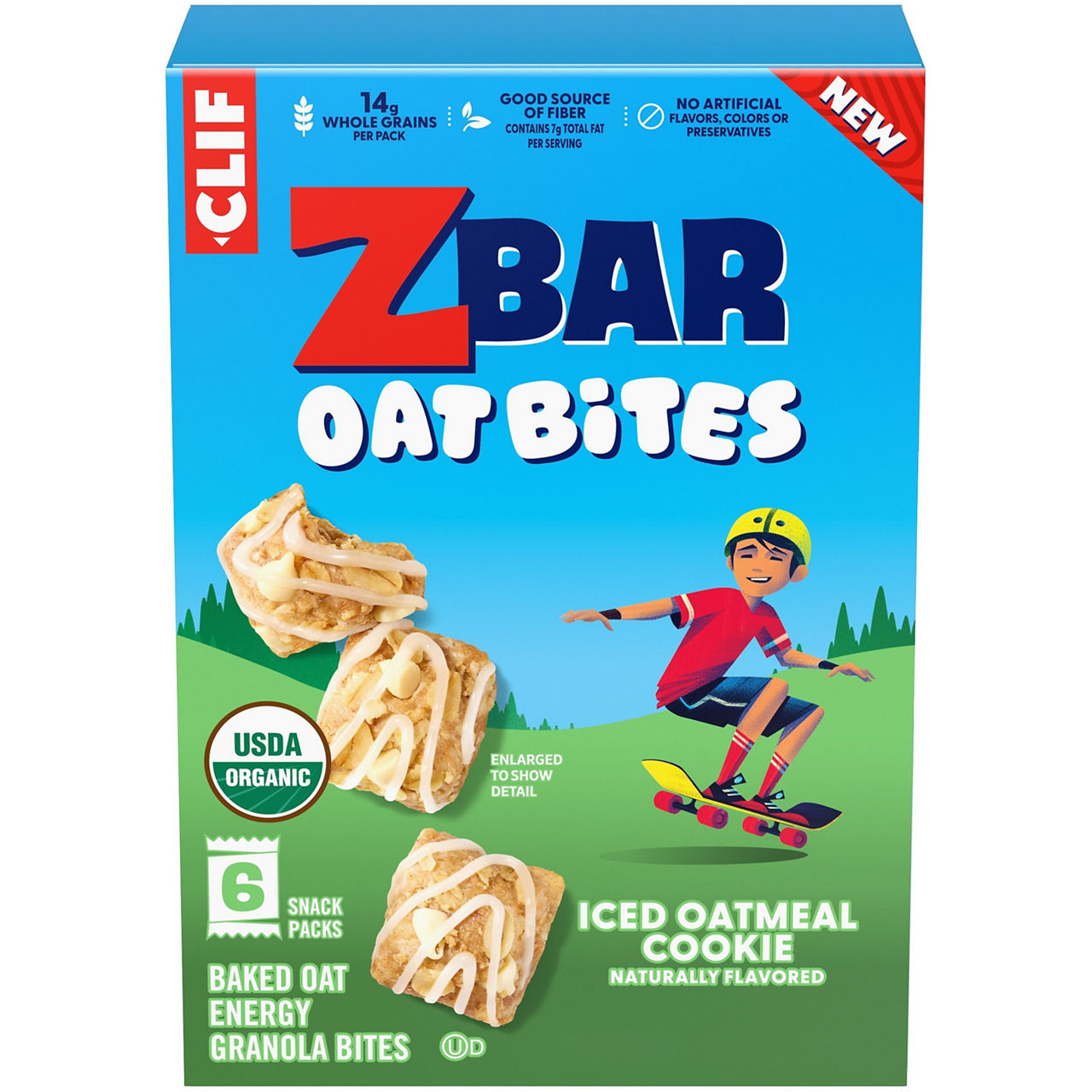 ZBAR Oat Bites Chocolate Chip Baked Oat Energy Granola Bites, USDA
