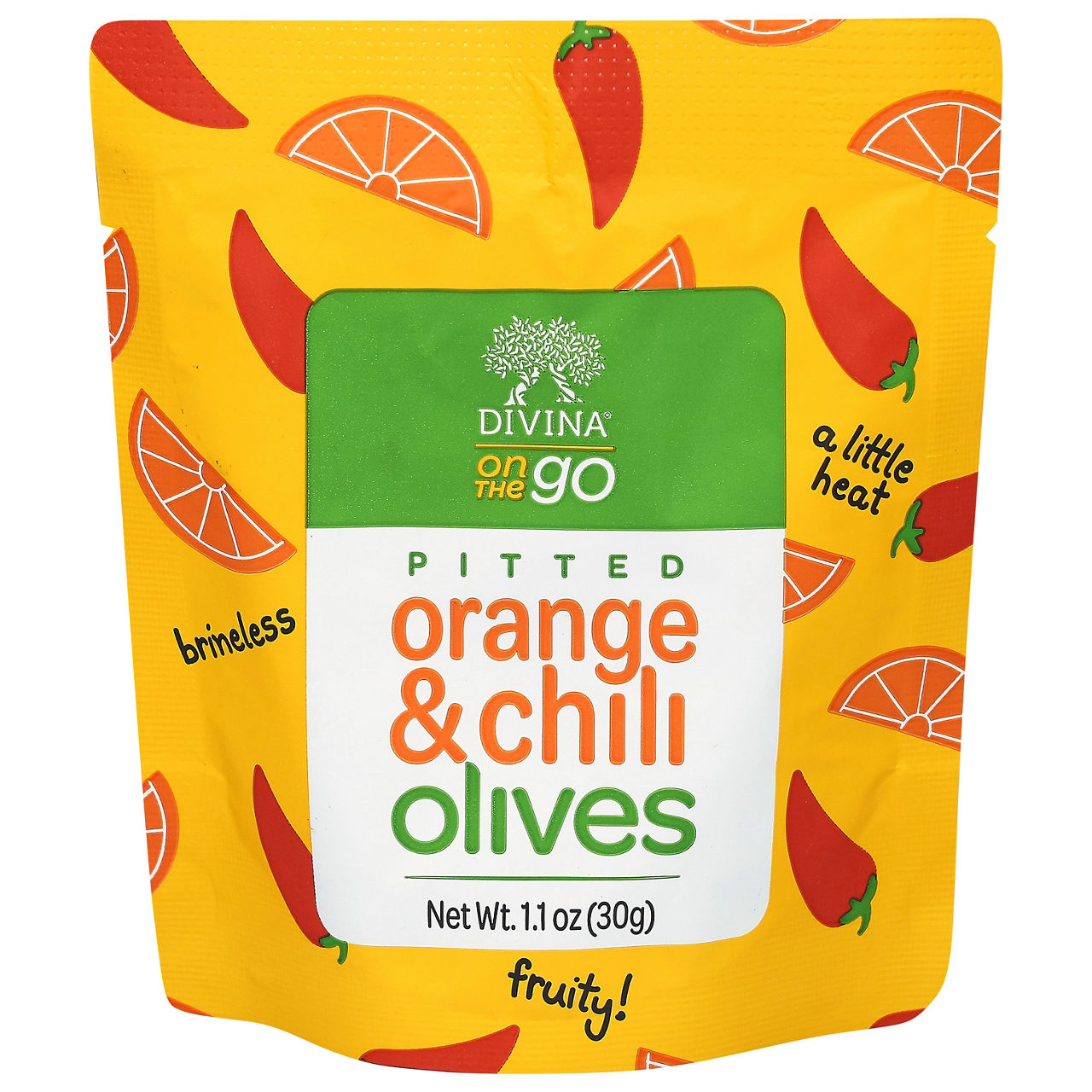 Divina On the Go Pitted Orange & Chili Olives | Wegmans