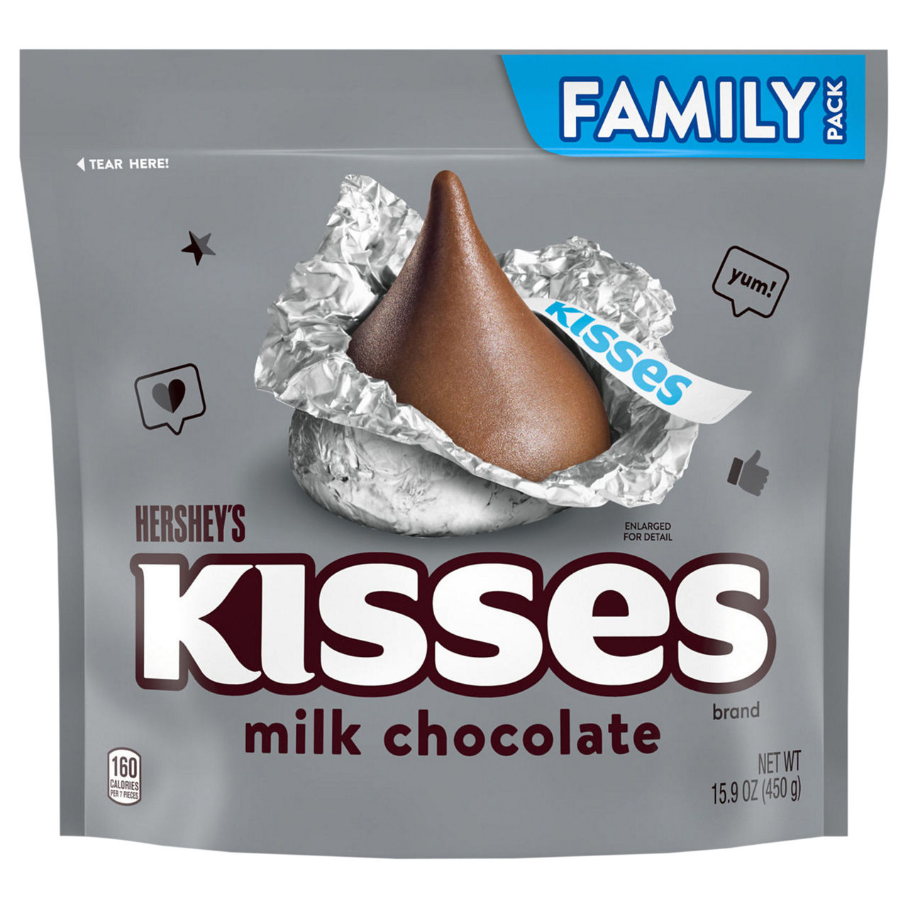 Hershey's ハーシーズ Kissチョコ 貯金箱 フィギュセット アメトイ Hershey's Kisses Milk Chocolate Share Pack | Wegmans