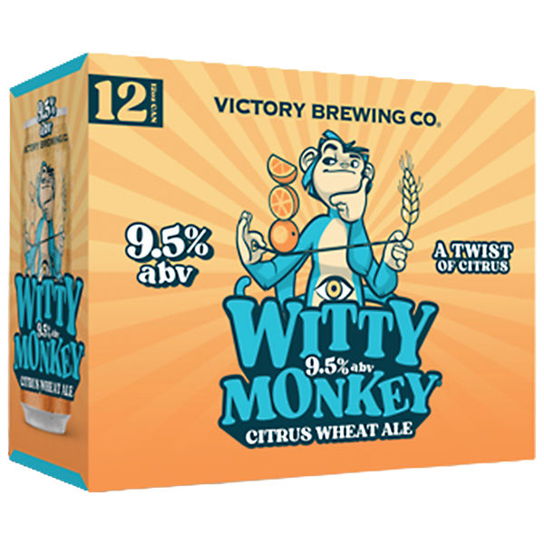 Victory Witty Monkey Citrus Wheat Ale, 12/12oz Cans | Wegmans
