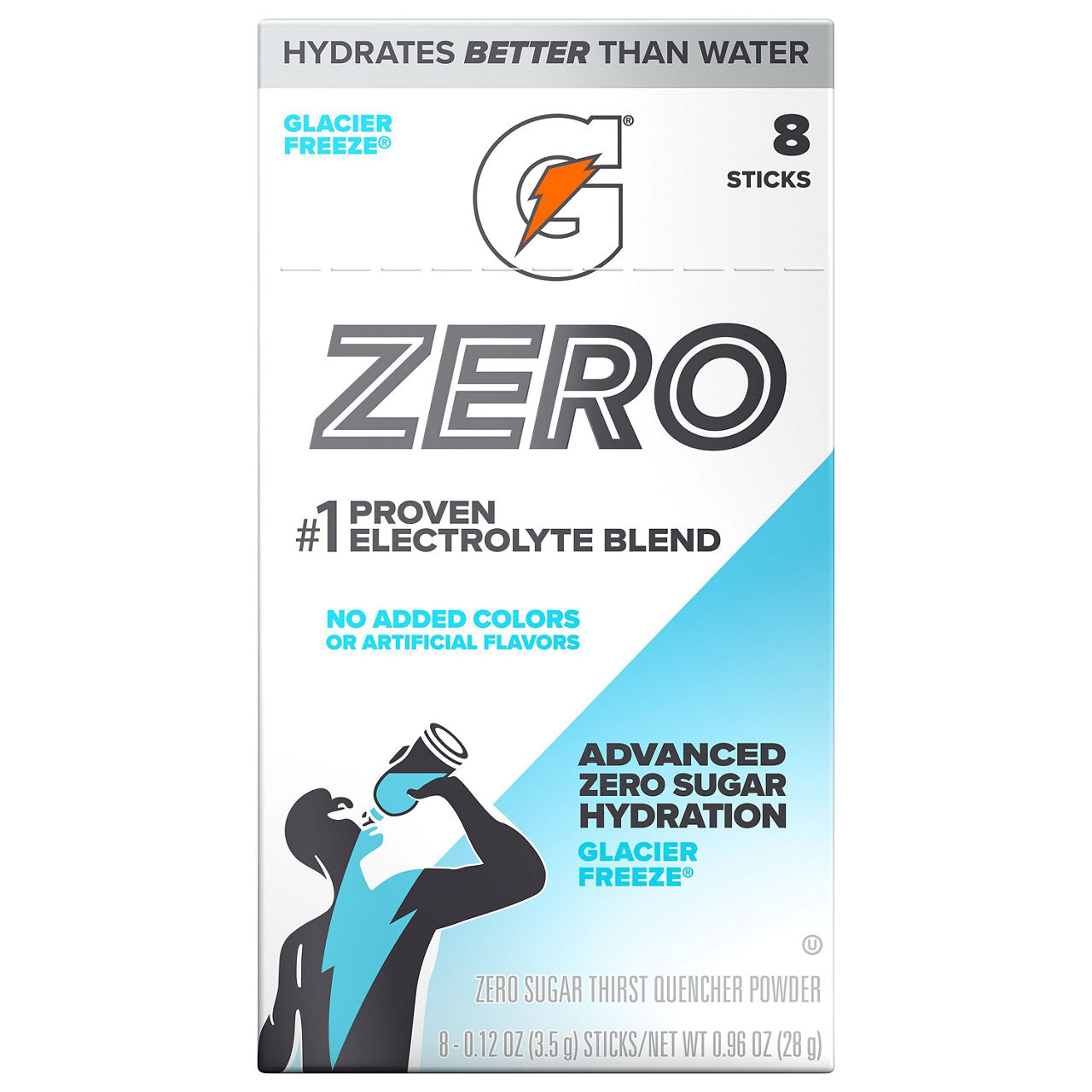 CO2 ブースター AHA 1.0% クレンザー 500ml Gatorade Zero Sugar Glacier Freeze Thirst Quencher Powder | Wegmans