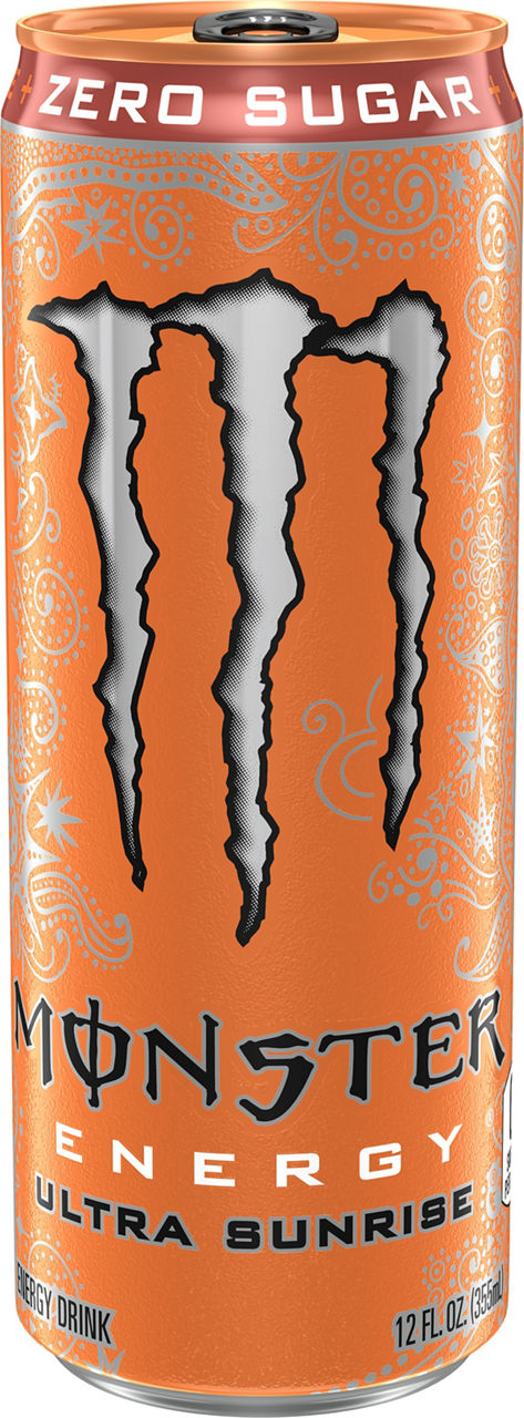 Monster Energy Ultra Sunrise, Sugar Free Energy Drink, 12 Fl Oz