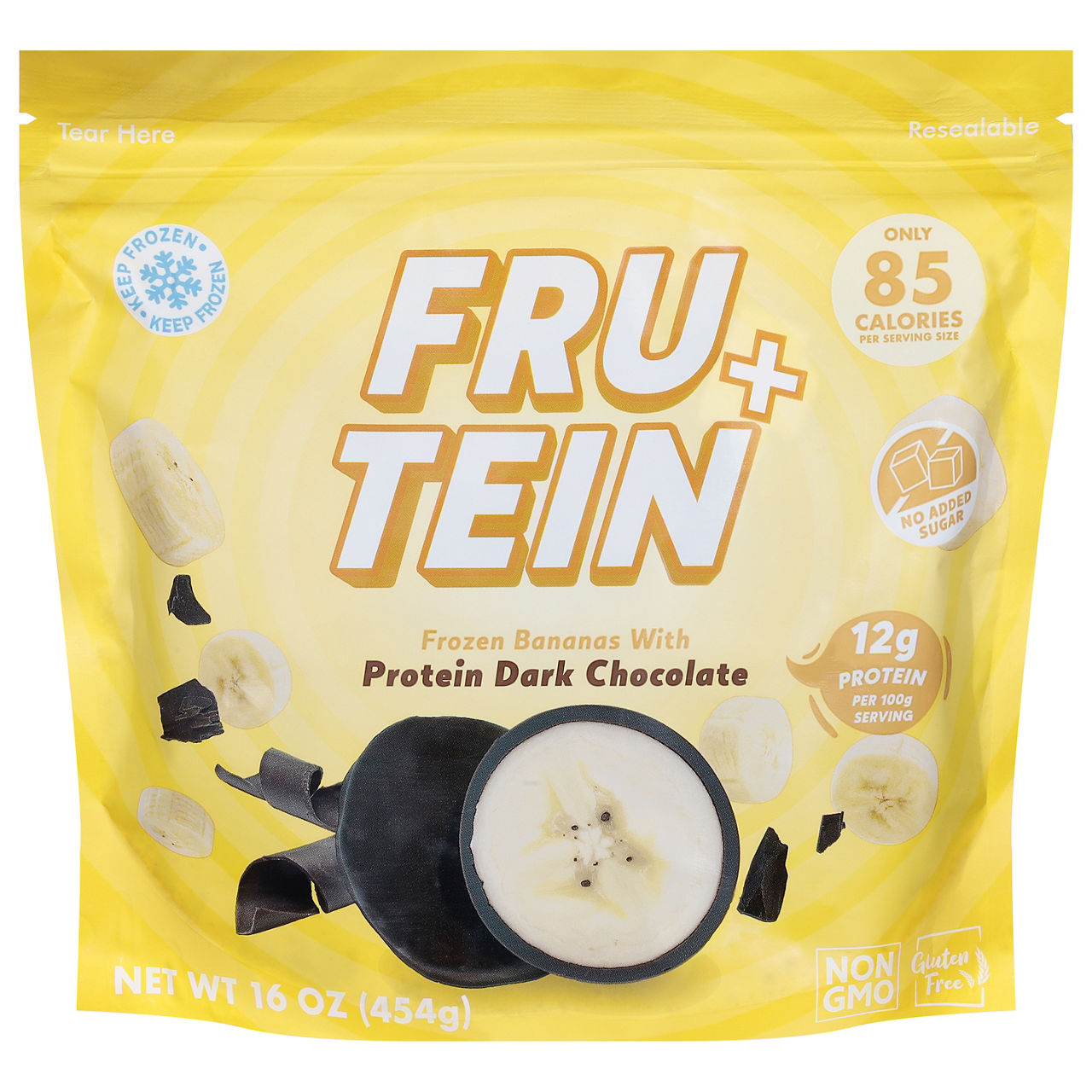 Frozen Bananas with Protien Dark Chocolate