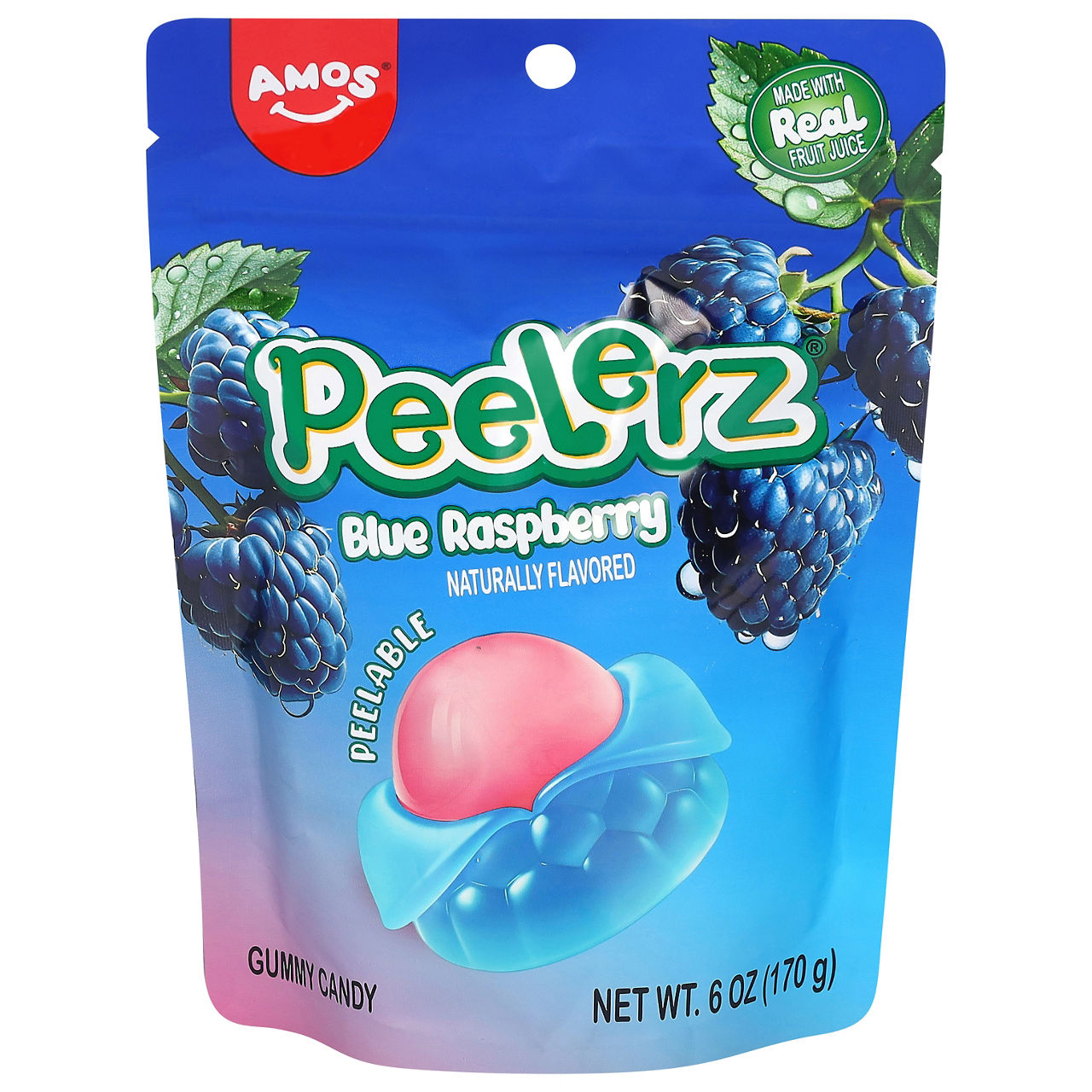 Amos Peelerz Peelable Blue Raspberry Gummy Candy | Wegmans