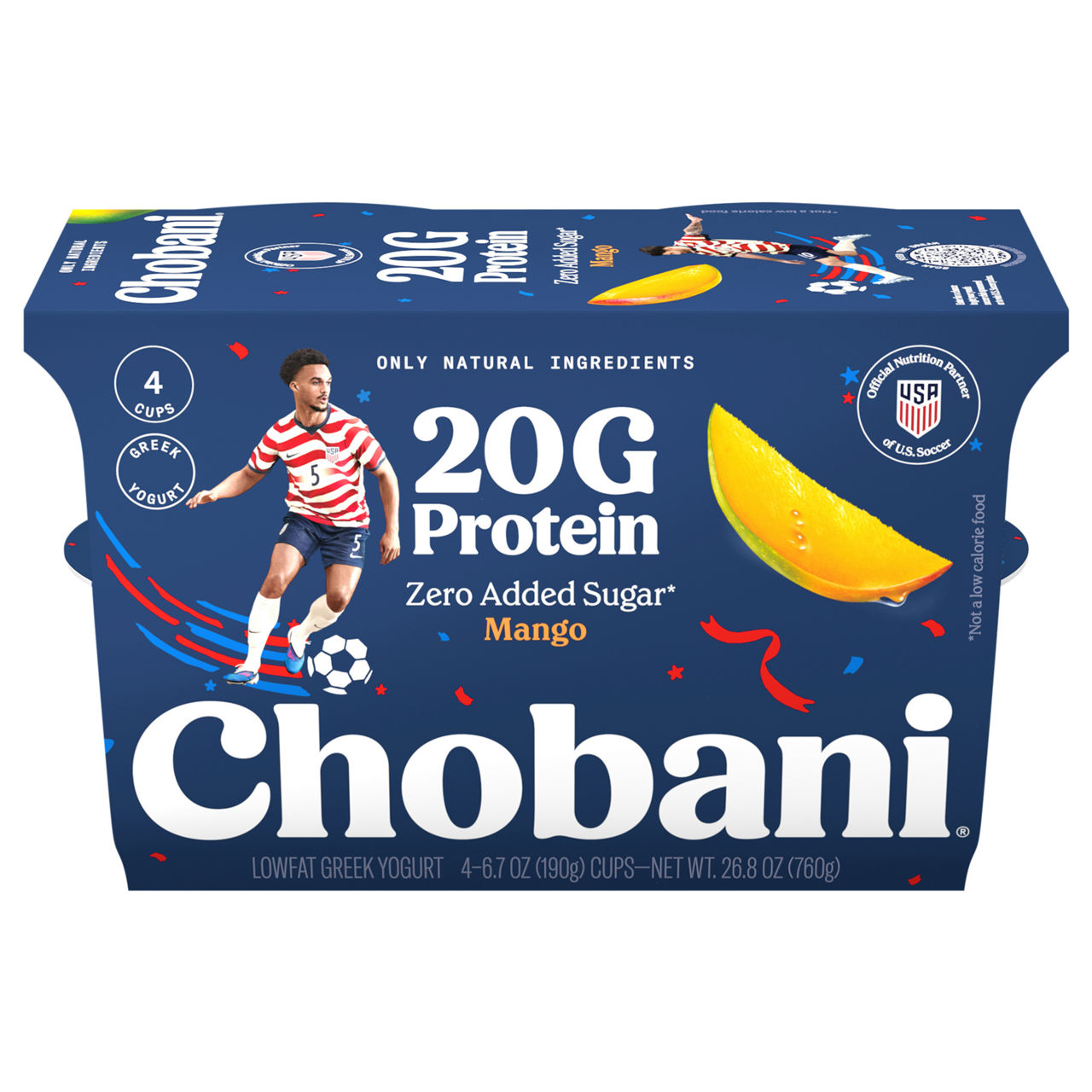 Chobani Zero Added Sugar Lowfat Greek Mango Yogurt | Wegmans