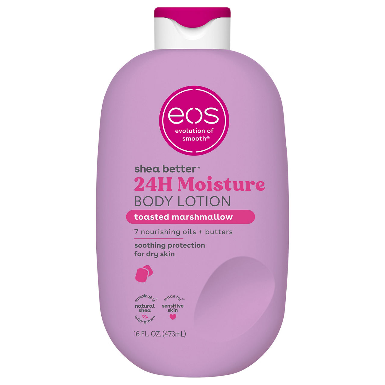 【ラストナチュラ】moist skin lotion 200ml 5本 eos Shea Better 24H Moisture Body Lotion Vanilla Cashmere, 16 fl