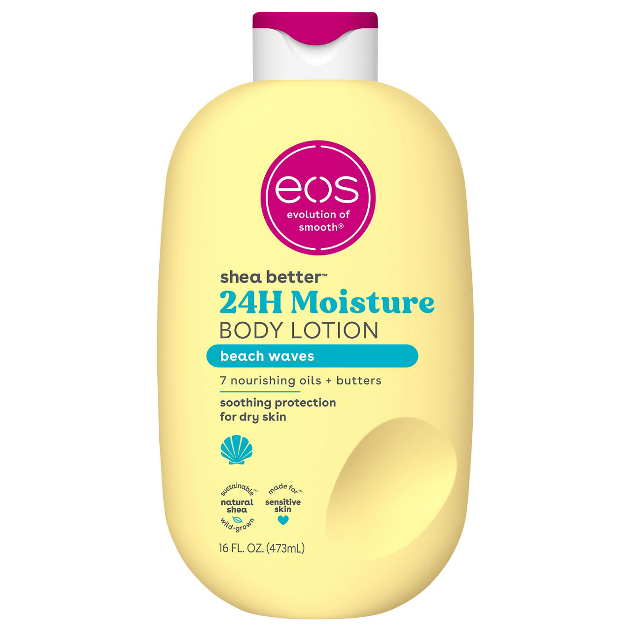 eos Shea Better 24H Moisture Body Lotion Vanilla Cashmere, 16 fl