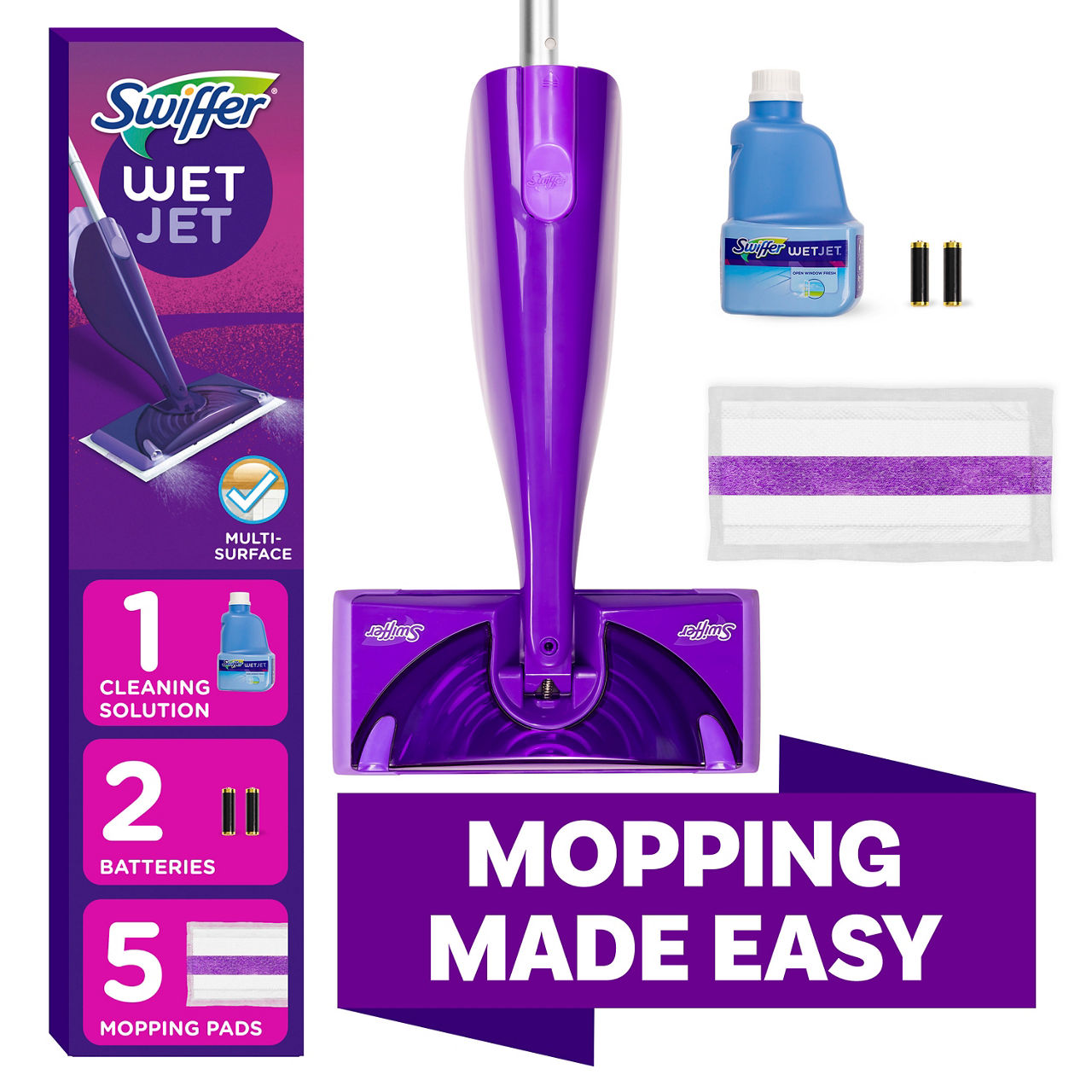 Swiffer WetJet Wet Jet Mop, Floor Cleaner, Wood, Laminate, Tile