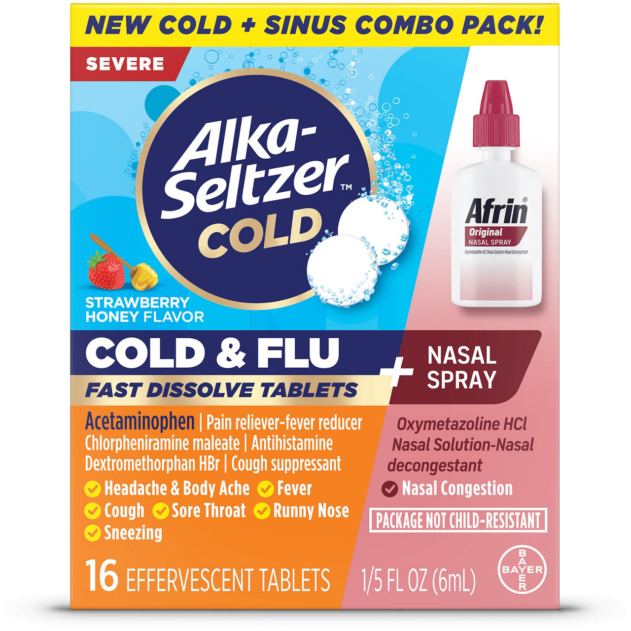 Alka-Seltzer Cold Cold & Headache Max Strength Fast Dissolve