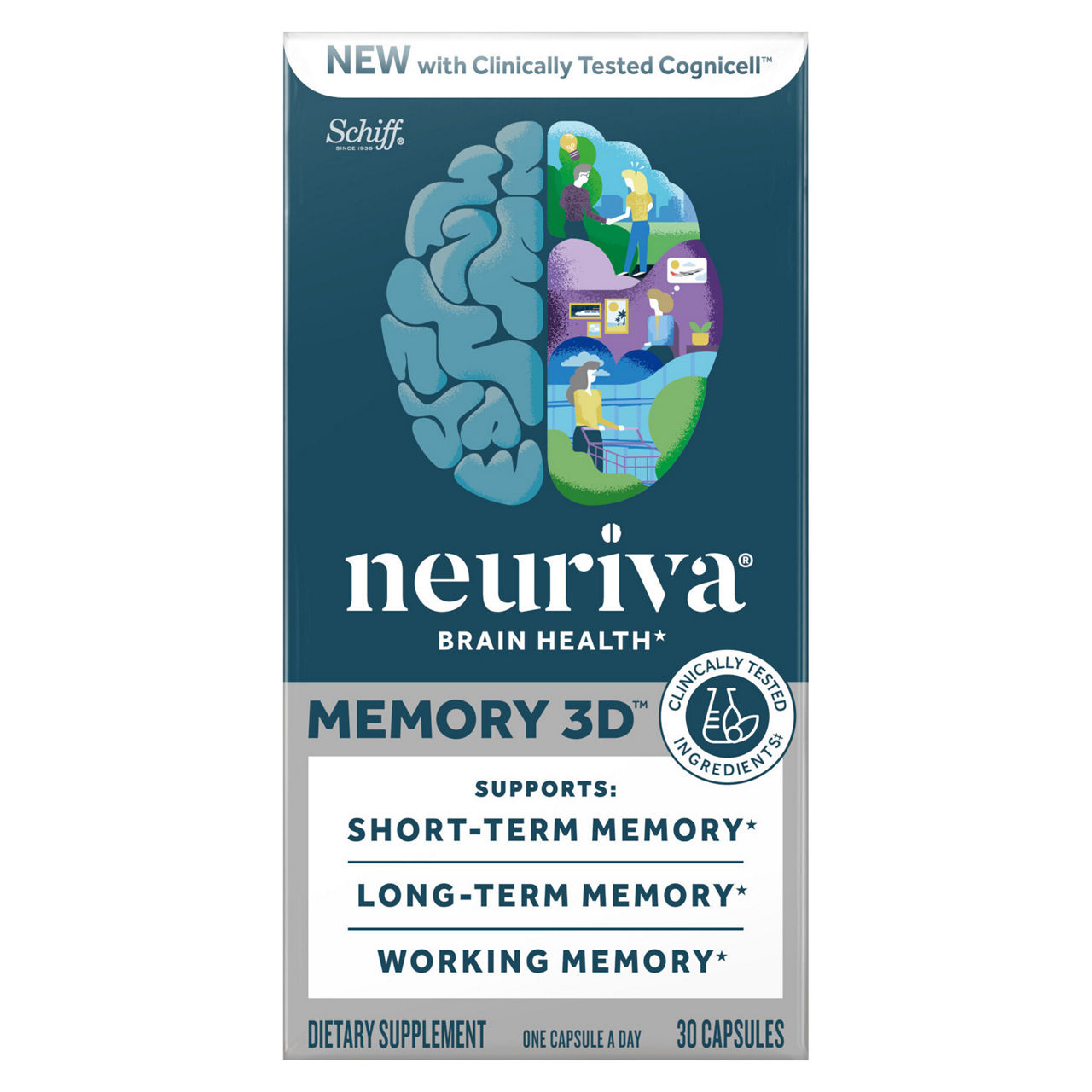 Neuriva Brain Health, Memory 3D, Capsules | Wegmans