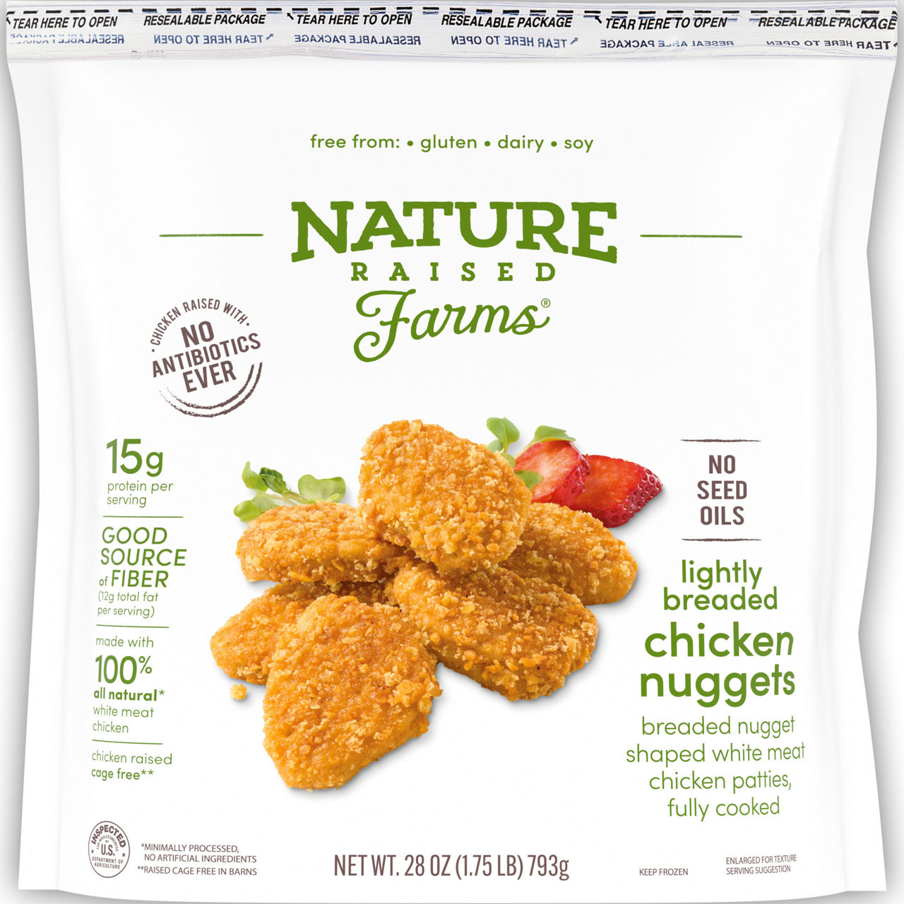 Nature Raised Lightly Breaded Chicken Nuggets Fully Cooked | Wegmans