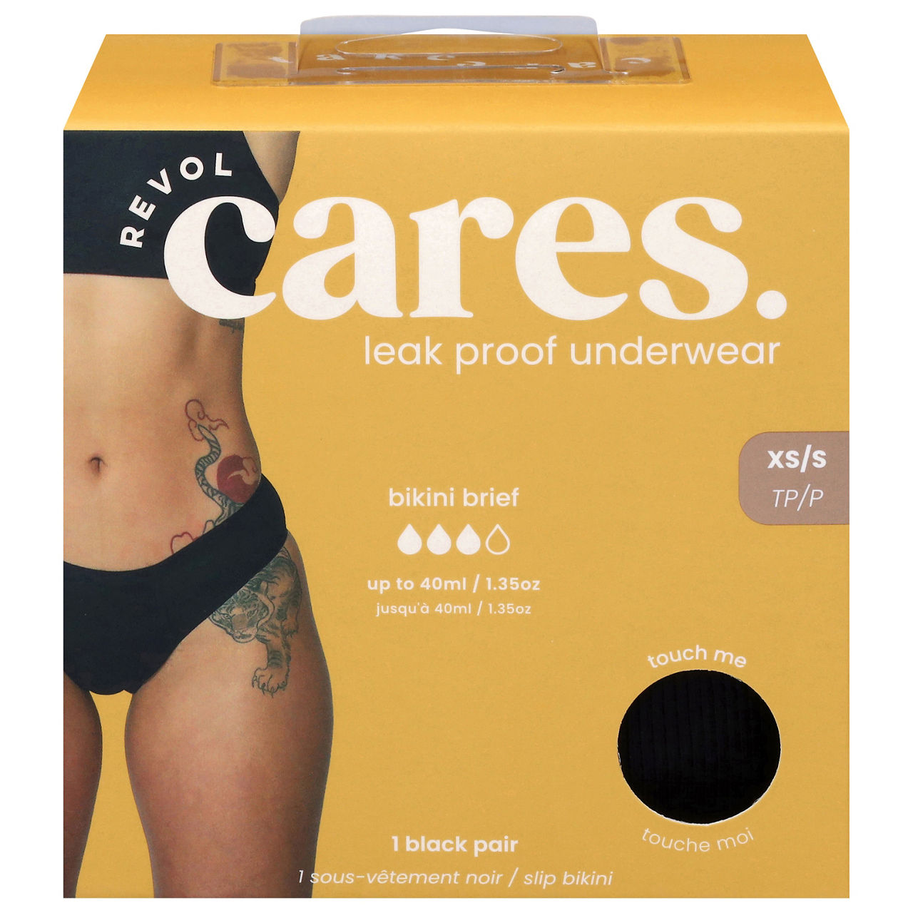 Revol Cares Black XS/S Bikini Brief | Wegmans