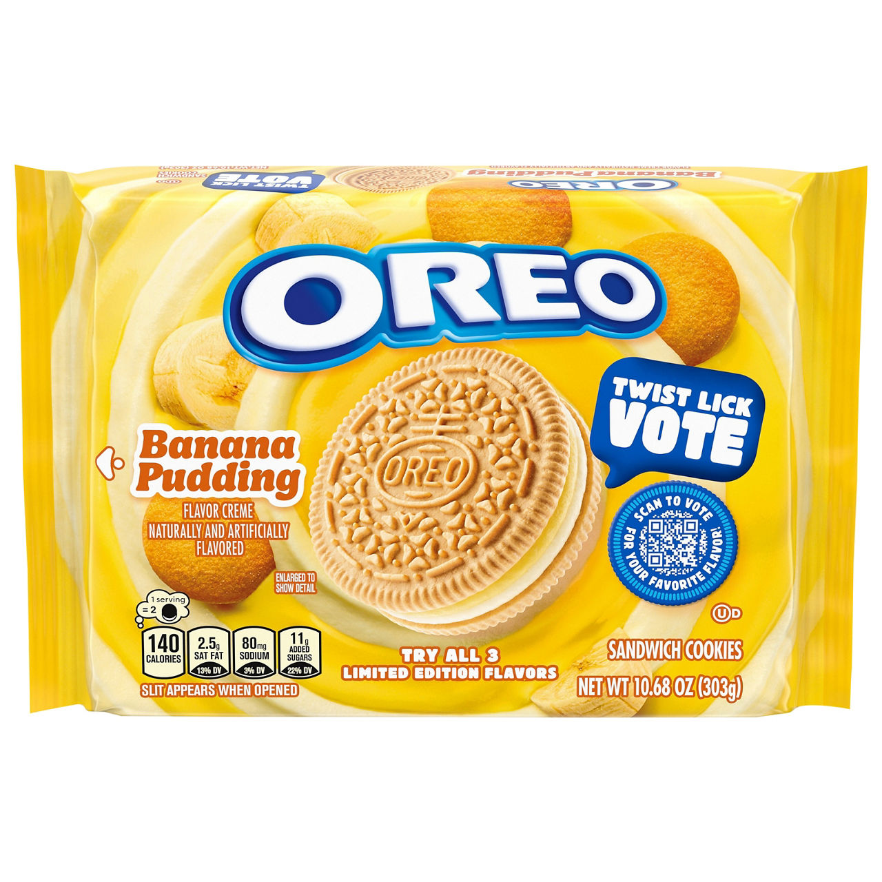 Oreo Banana Pudding Flavor Creme Sandwich Cookies | Wegmans